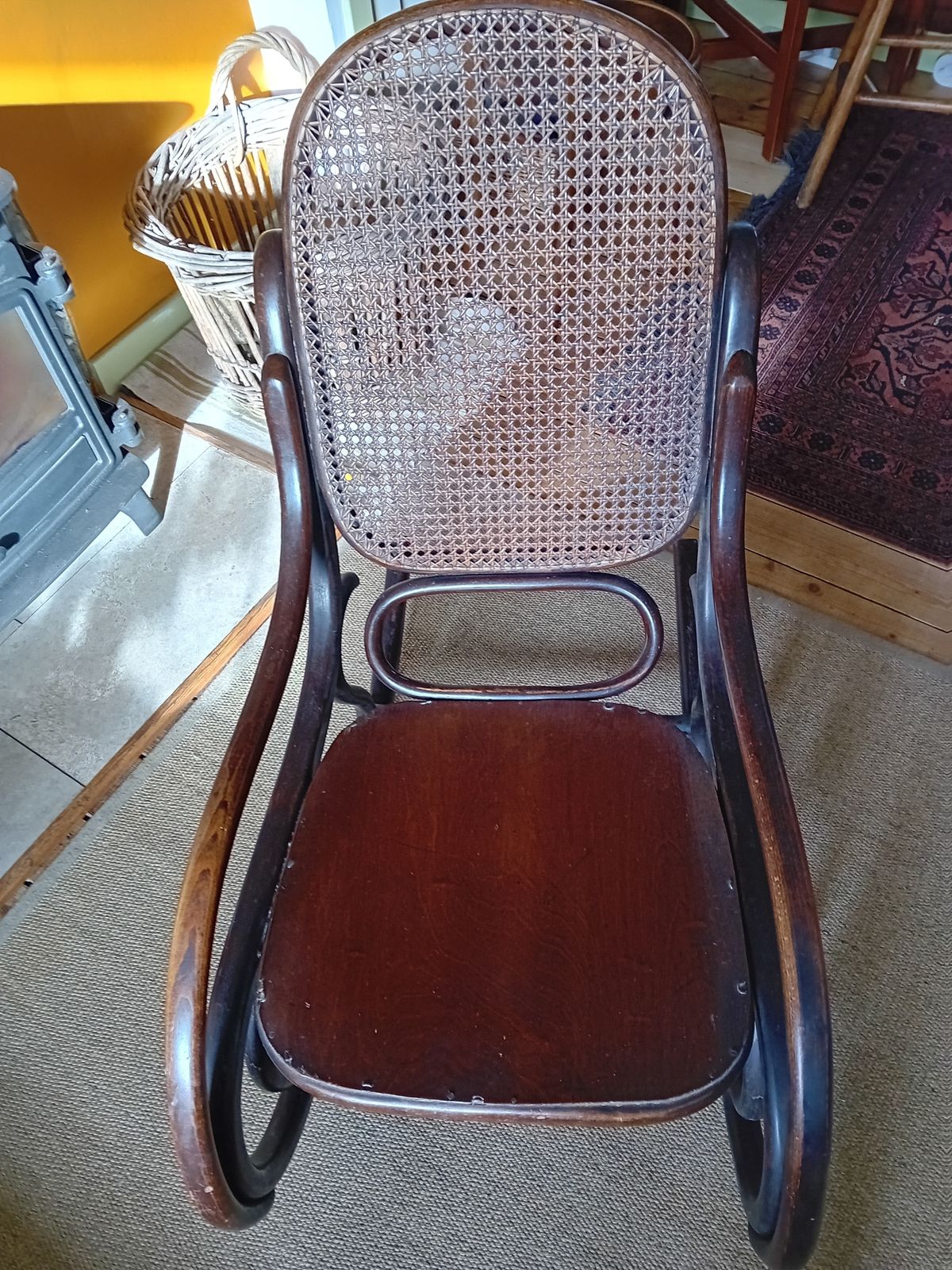 Antique Mundus   J & J Kohn Bentwood Rocking Chair Secessionist Thonet Style Restoration Project Investment Piece photo buy