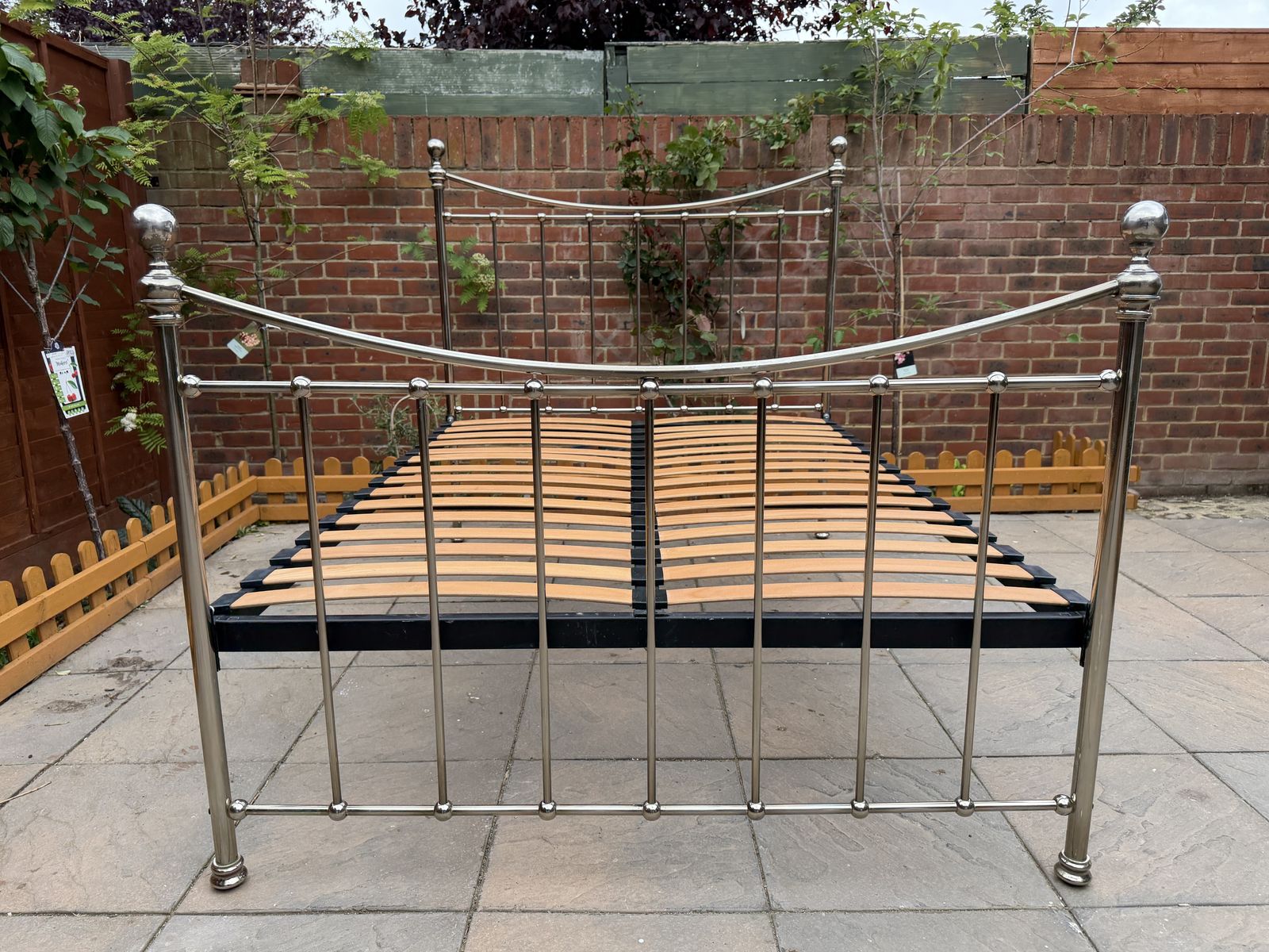 Elegant & Premium Quality “The Original Bed Co” Kendal Nickel Double Size Frame   Good Condition, Rrp £1,500 photo buy