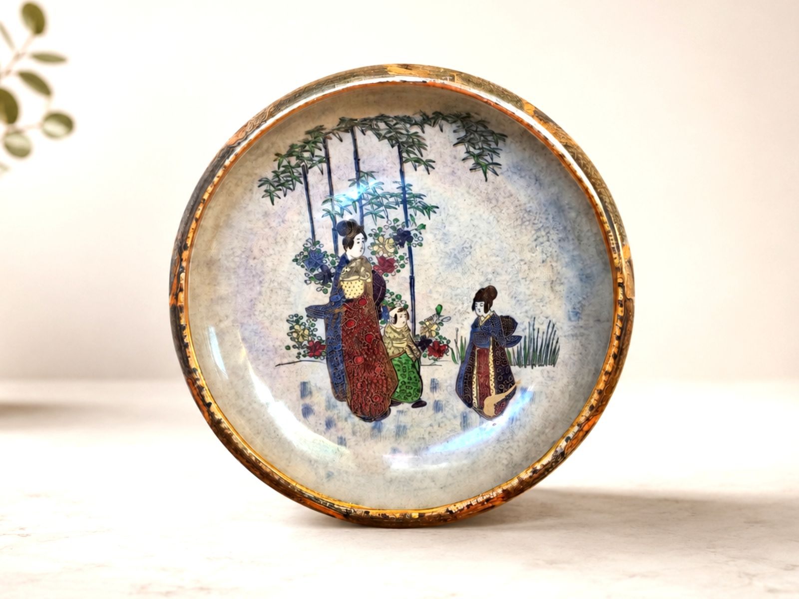 1920s A G Harley Jones English Lustreware Geisha Bowl photo 75.0