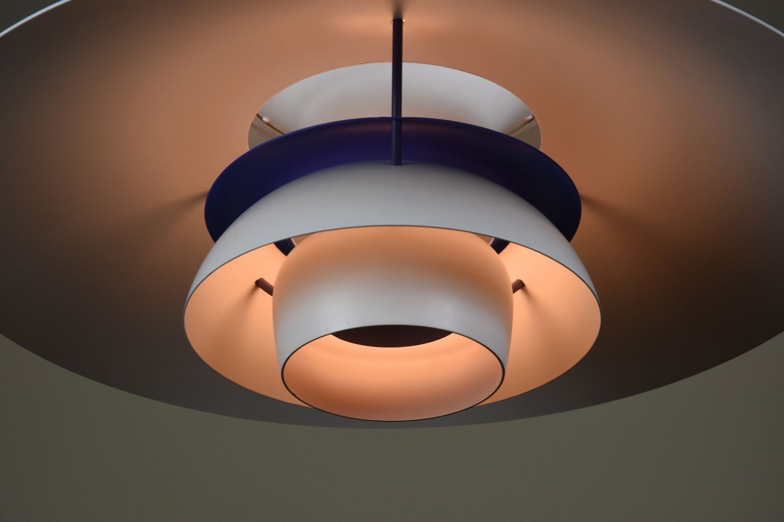 Early Ph 5 Pendant Lamp With Spring Frame By Poul Henningsen For Louis Poulsen, Denmark, 1960s photo buy