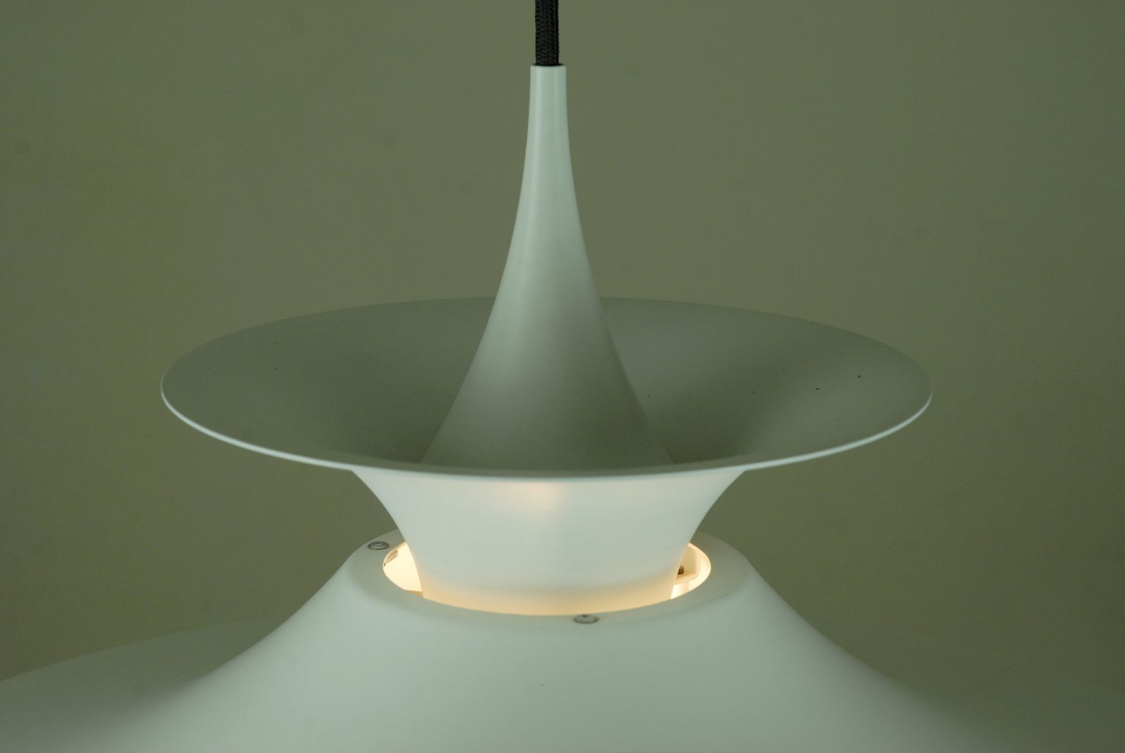 photo furniture White Radius 1 Pendant Lamp By Eric Baslev For Fog And Mørup, 1960s