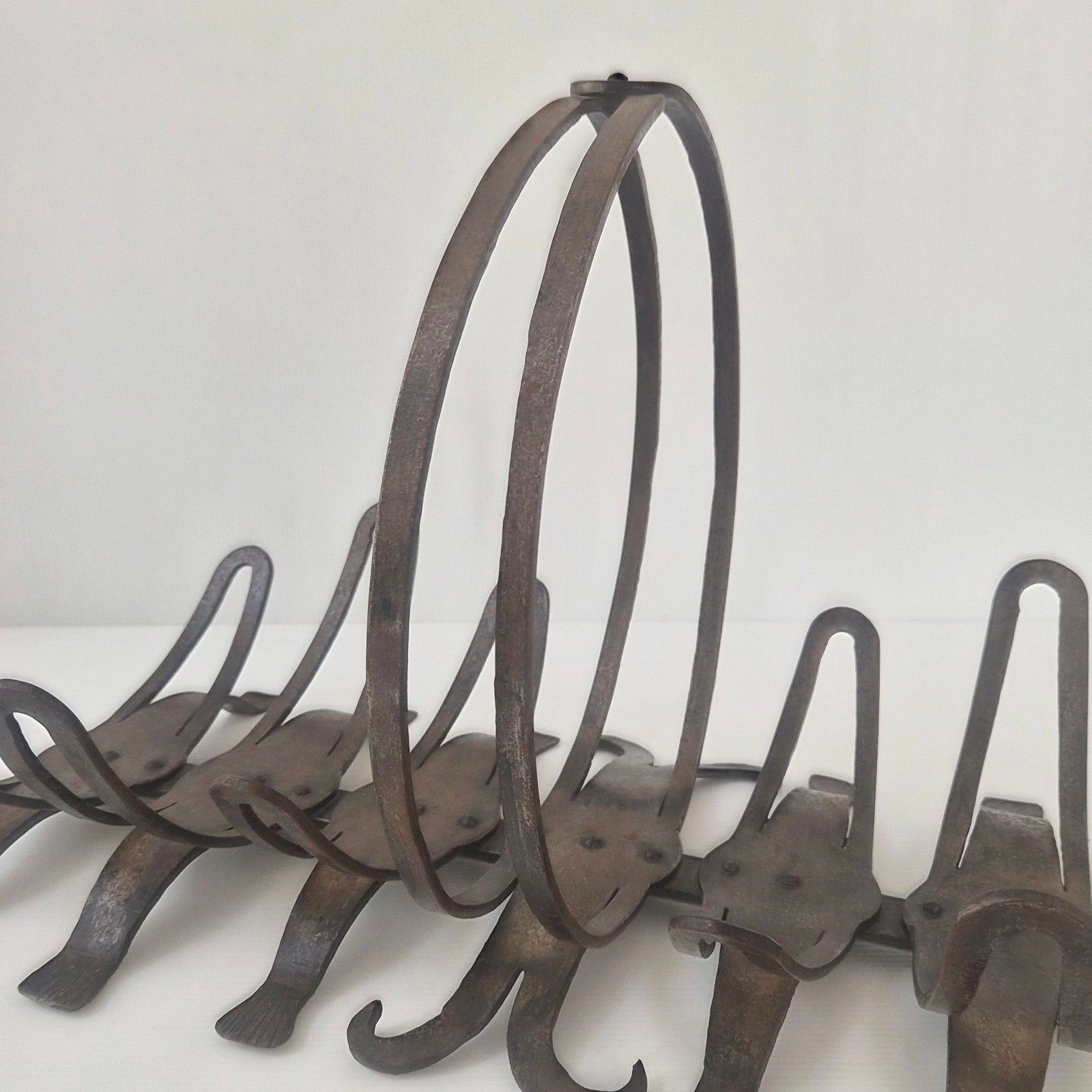 photo furniture Vintage 1970s Modernist 1970s Metal Book Holder 70s Length 60cm 1970
