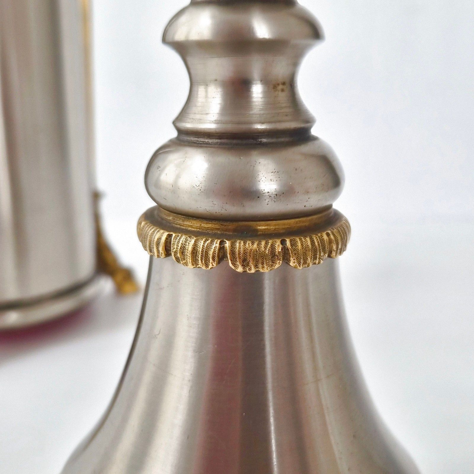 Vintage 1970 Au Belier Stainless Steel & Bronze Bottle Holder Dlg House Rings 70s photo vinterior