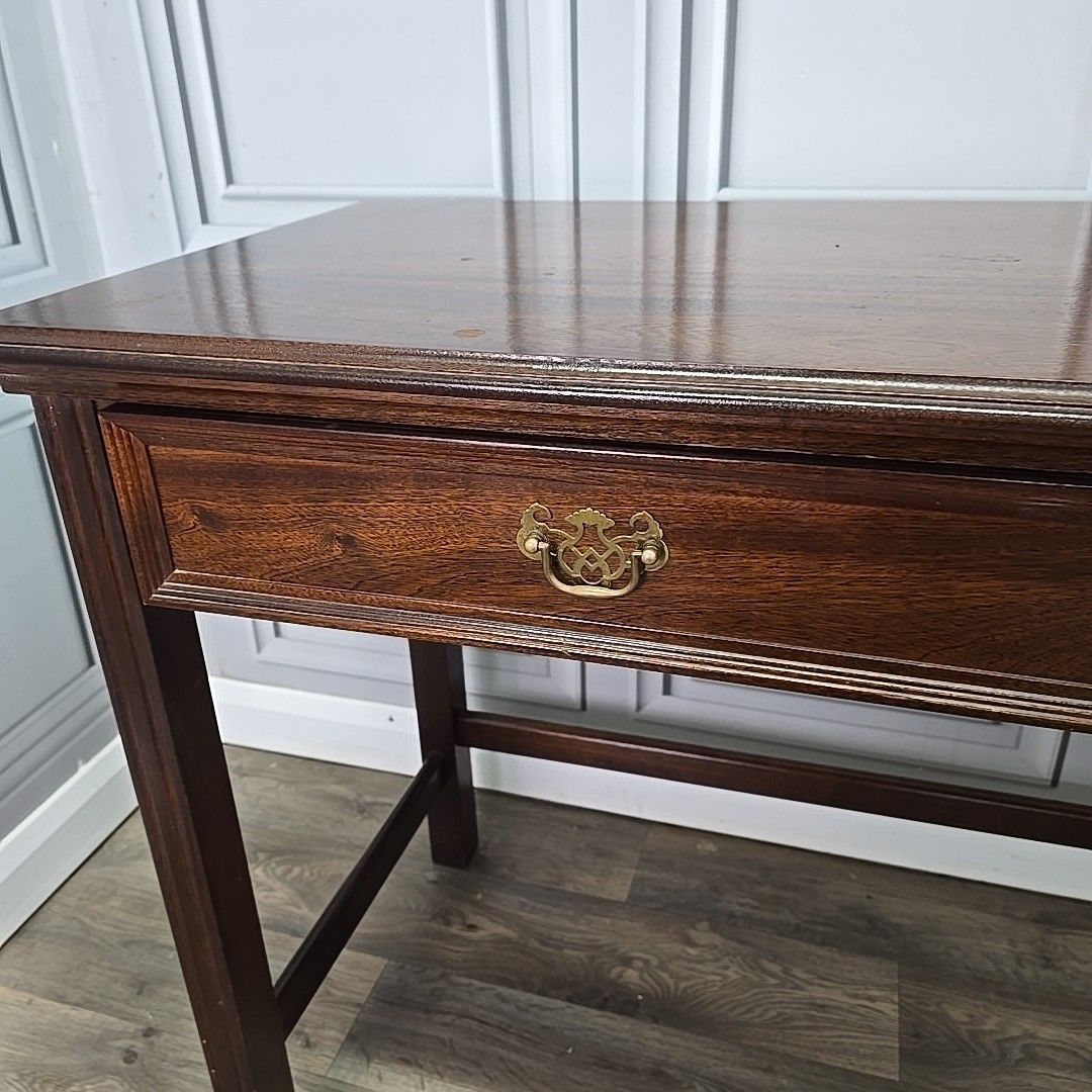 photo for sale Antique Style Writing Table Console Desk Georgian Mahogany Drawers Wooden