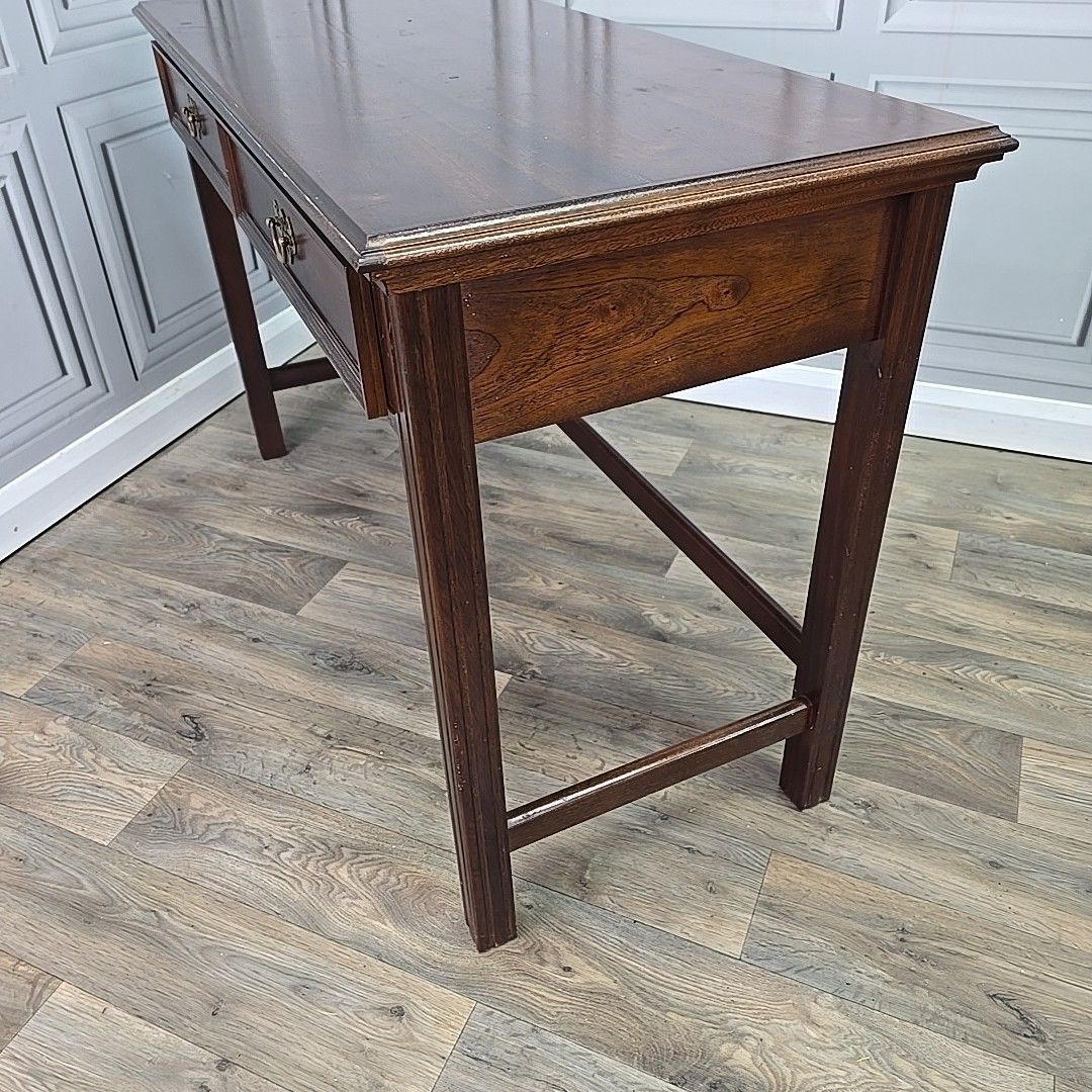 photo buy Antique Style Writing Table Console Desk Georgian Mahogany Drawers Wooden