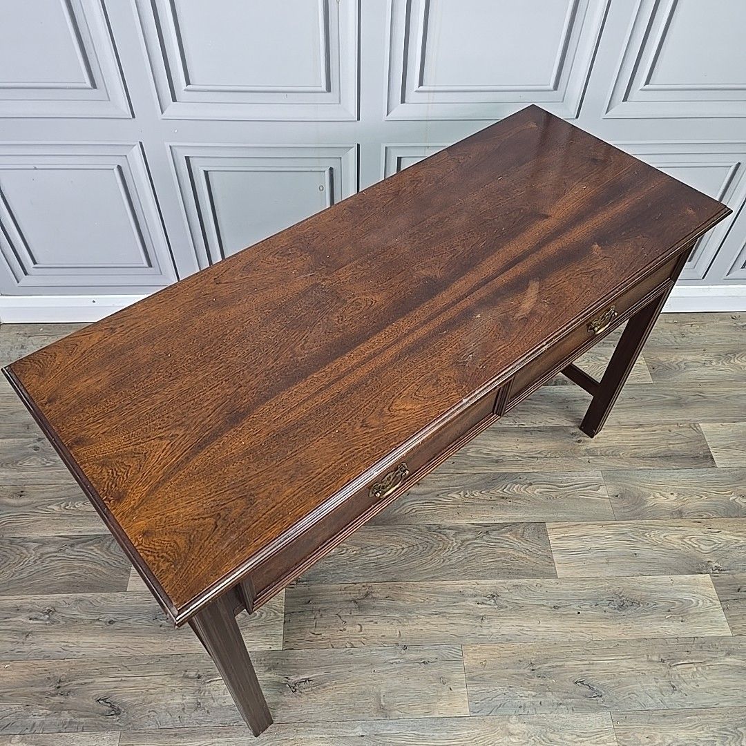 Antique Style Writing Table Console Desk Georgian Mahogany Drawers Wooden photo buy