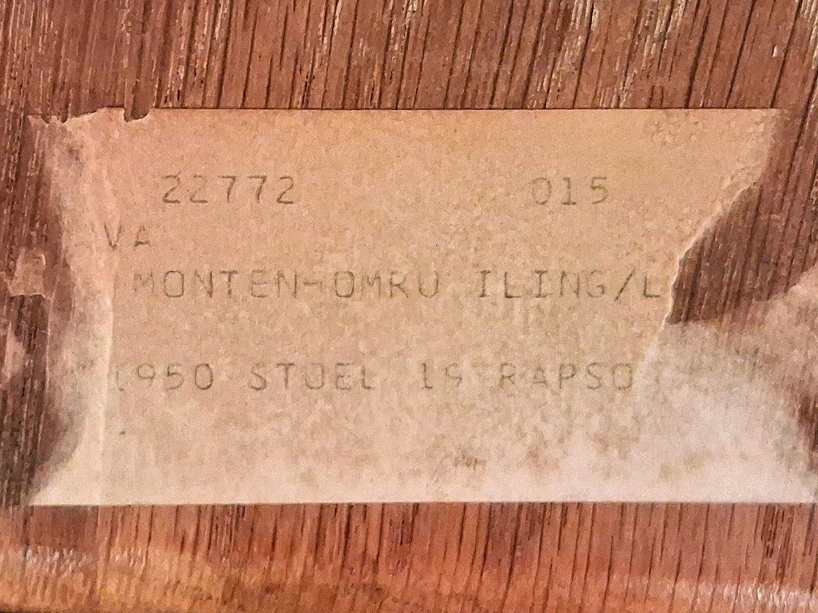 photo for sale 6 X De Puydt Rapsodie Oak Brutalist Dining Chair From The 1970s.