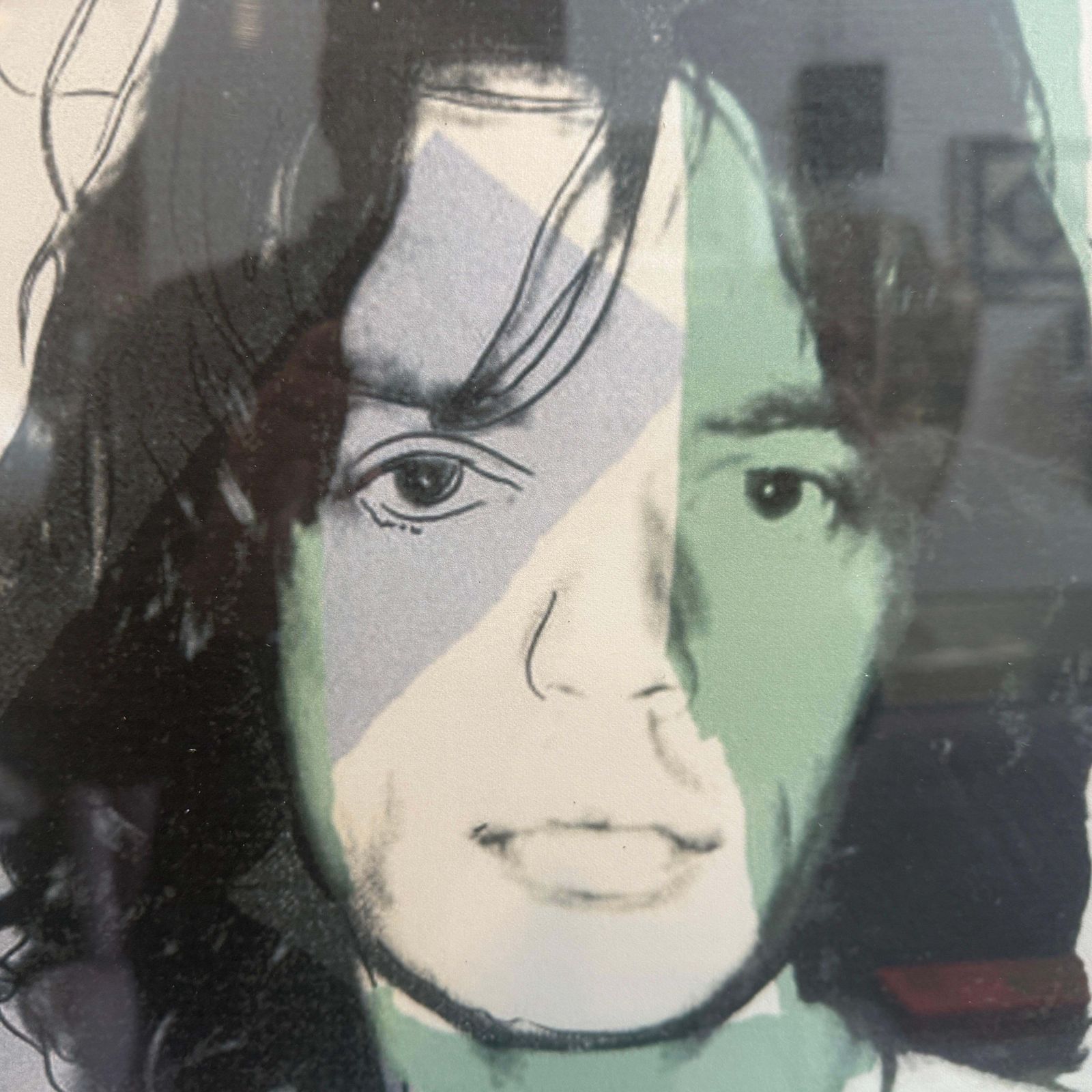 A 21st Century Framed Pop Art Mick Jagger 56/100 Lithograph By Andy Warhol photo for sale