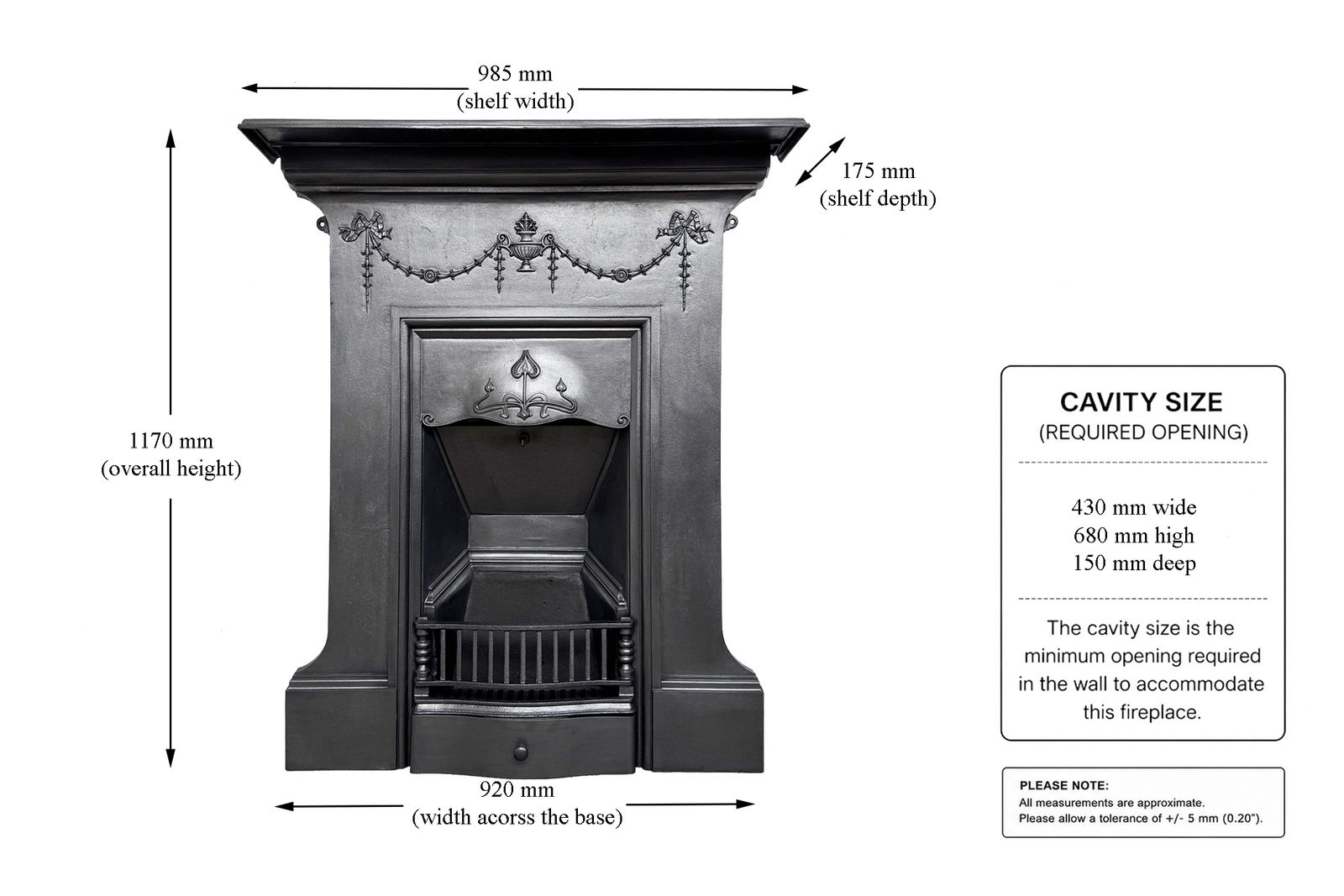 Antique Edwardian Cast Iron Bedroom Fireplace photo furniture