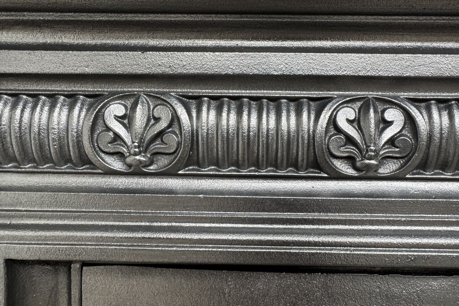 Small Antique Ornate Victorian Cast Iron Bedroom Combination Fireplace photo 695.0