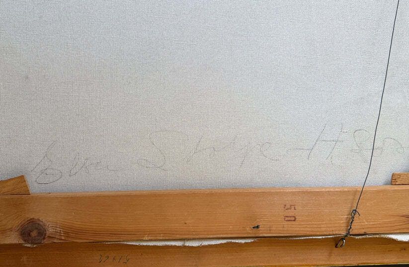 photo furniture Problem – Groot olieschilderij van Elsa Viola Stolpe Hansson, jaren 1950
