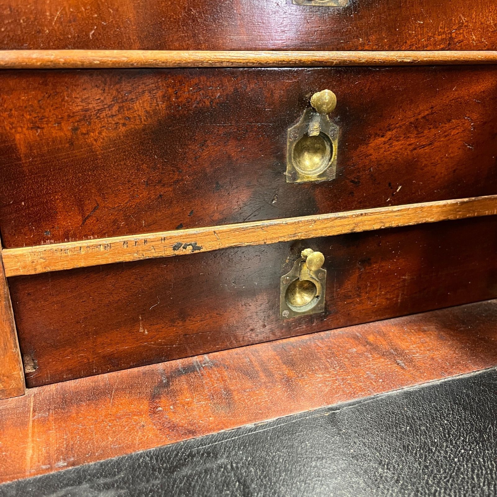 19th Century Campaign Secretarie Chest Of Drawers photo 2400.0