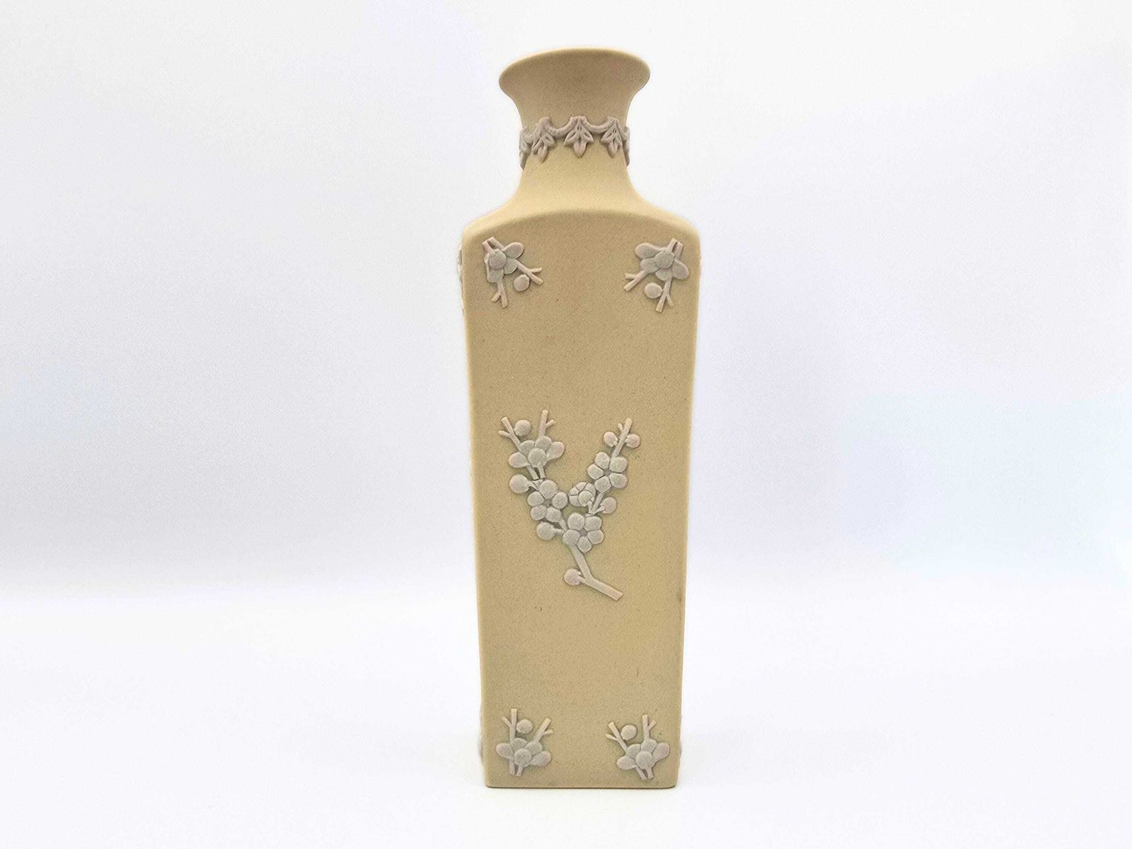 Wedgwood Primrose Yellow Jasperware Rectangular Bud Vase photo 50.0