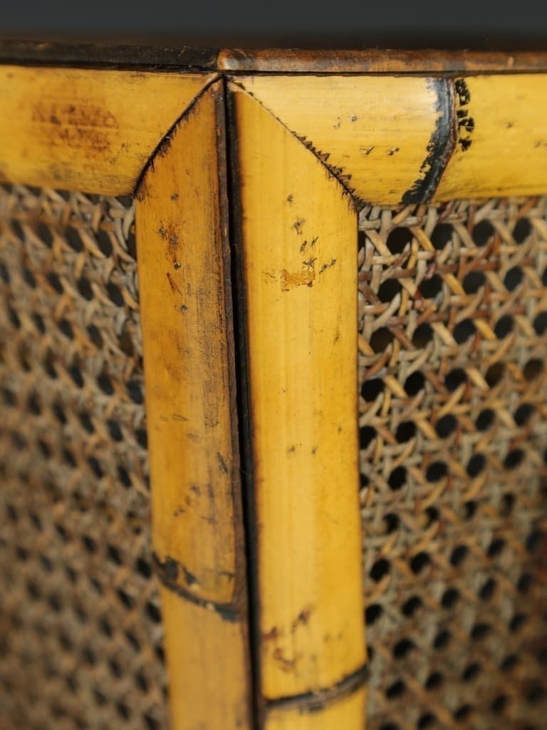 Elegant Antique Bamboo And Cane Planters (Set Of 3) photo furniture