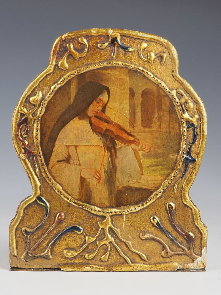 Vintage Florentine Italian Bookends Gilded (Pair) photo for sale