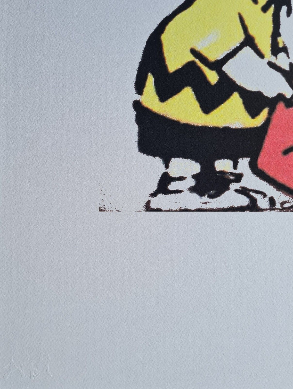 Banksy Charlie Marrone Firestarter 70 X 50 Cm Litografia Limitata #37/150 photo 13350.0