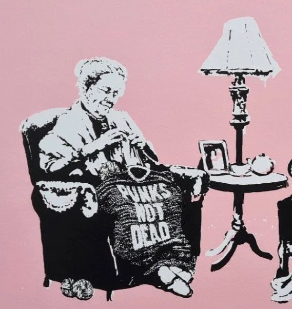 Banksy * Grannies * 50 X 35 Cm * Lithografie * Kunstdruck * Limitiert # 61/150 photo Art