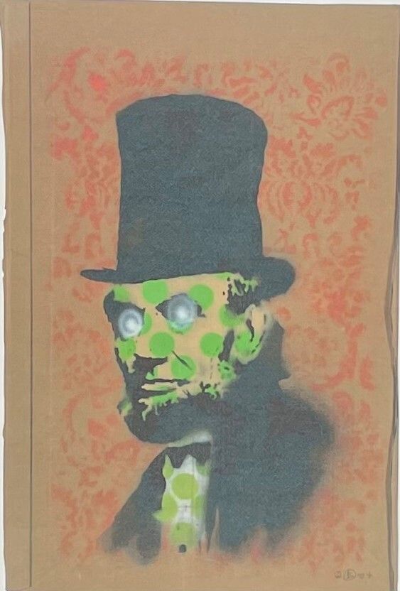 Banksy * Abe Lincoln * 70x50 Cm * Lithografie * Kunstdruck * Limitiert # XX/150 photo furniture