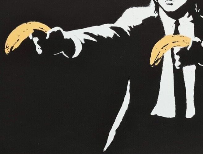 Banksy * Pulp Fiction * 70x50 Cm * Lithografie * Kunstdruck * Limitiert # 33/150 photo buy