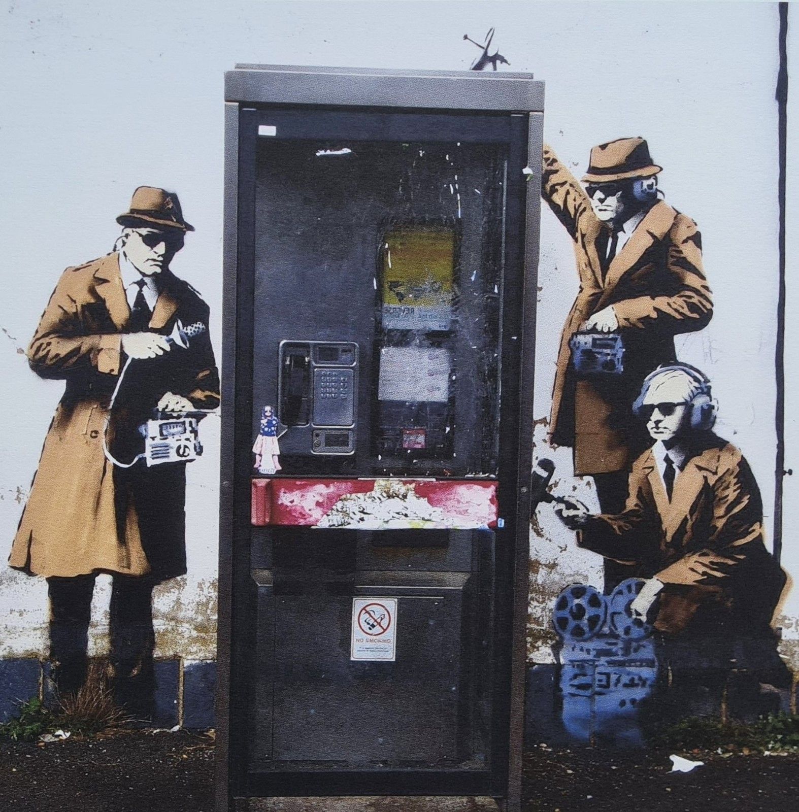 Banksy * Spy Booth * 65 X 50 Cm * Lithografie * Kunstdruck * Limitiert # 95/500 photo for sale