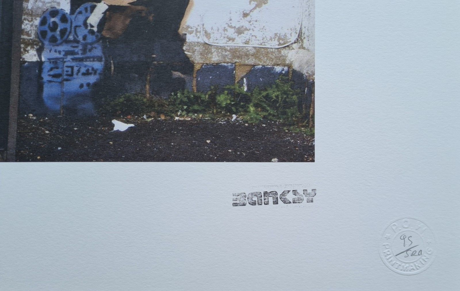 photo furniture Banksy * Spy Booth * 65 X 50 Cm * Lithografie * Kunstdruck * Limitiert # 95/500