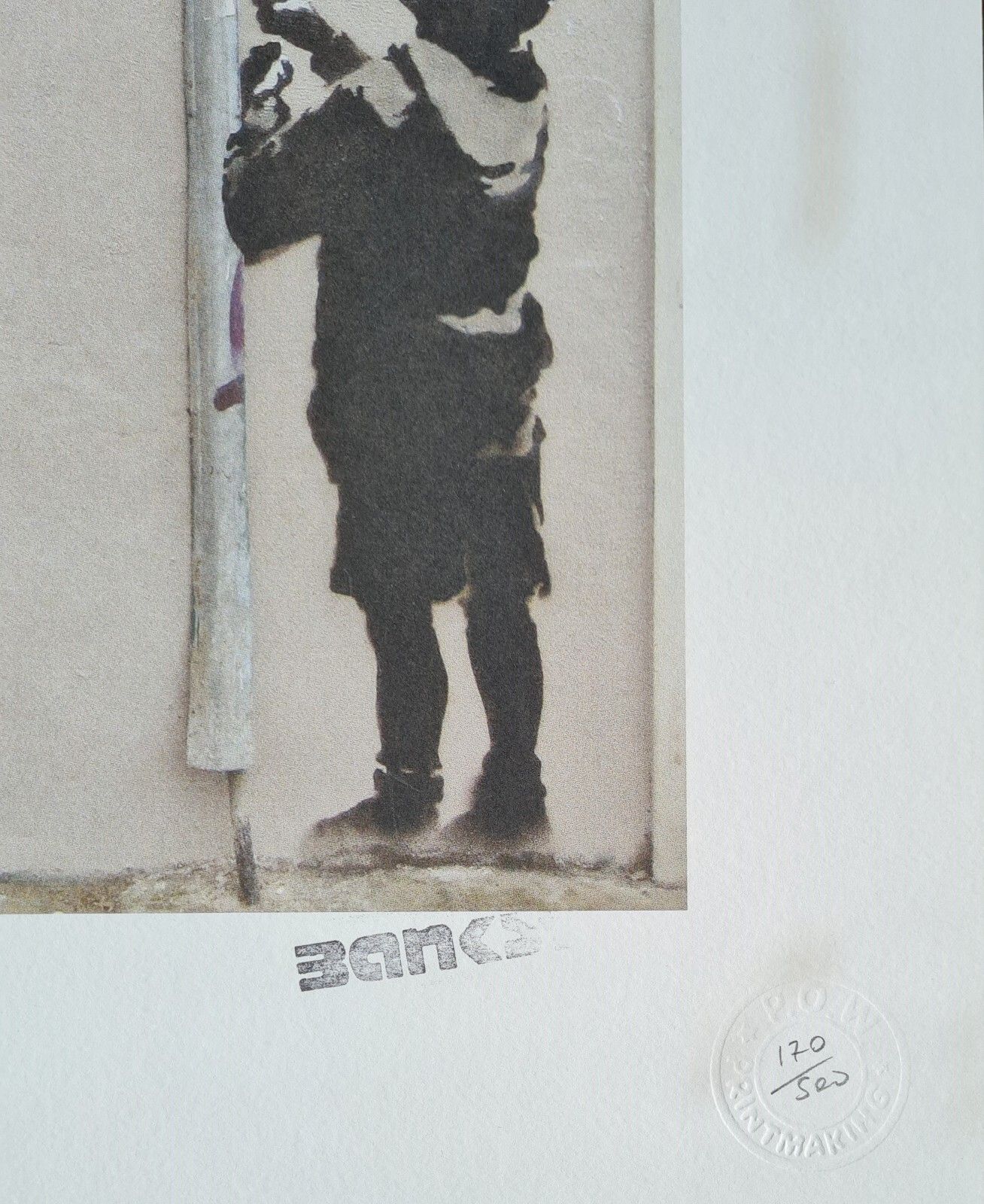 Banksy *Very Little Helps* 50 X 40 Cm*Lithografie*Kunstdruck*Limitiert # 170/500 photo buy
