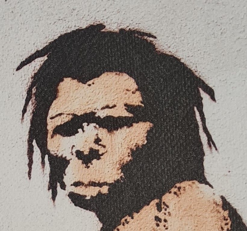 Banksy * Caveman * 50x35 Cm * Lithografie * Limitiert # 52/60 photo Art
