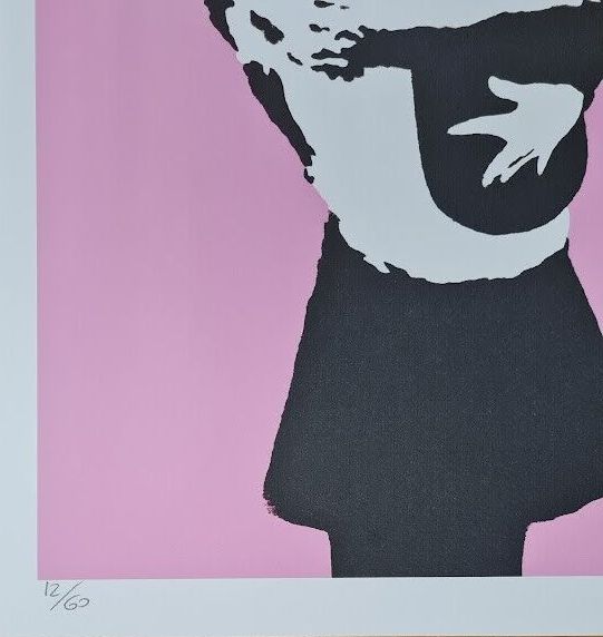 Banksy * Bomb Hugger * 50 X 35 Cm * Lithografie * Limitiert # 12/60 photo vinterior