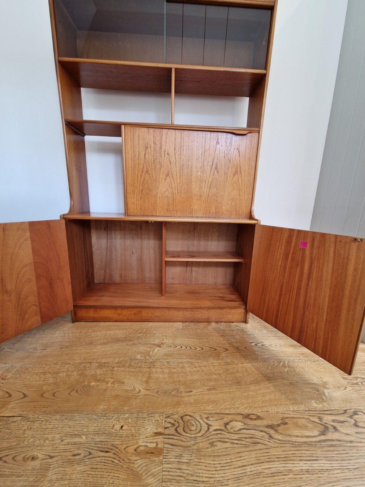 photo vinterior Mid Century Teak Room Divider | Restored & Upcycled Drinks Cabinet | Vintage