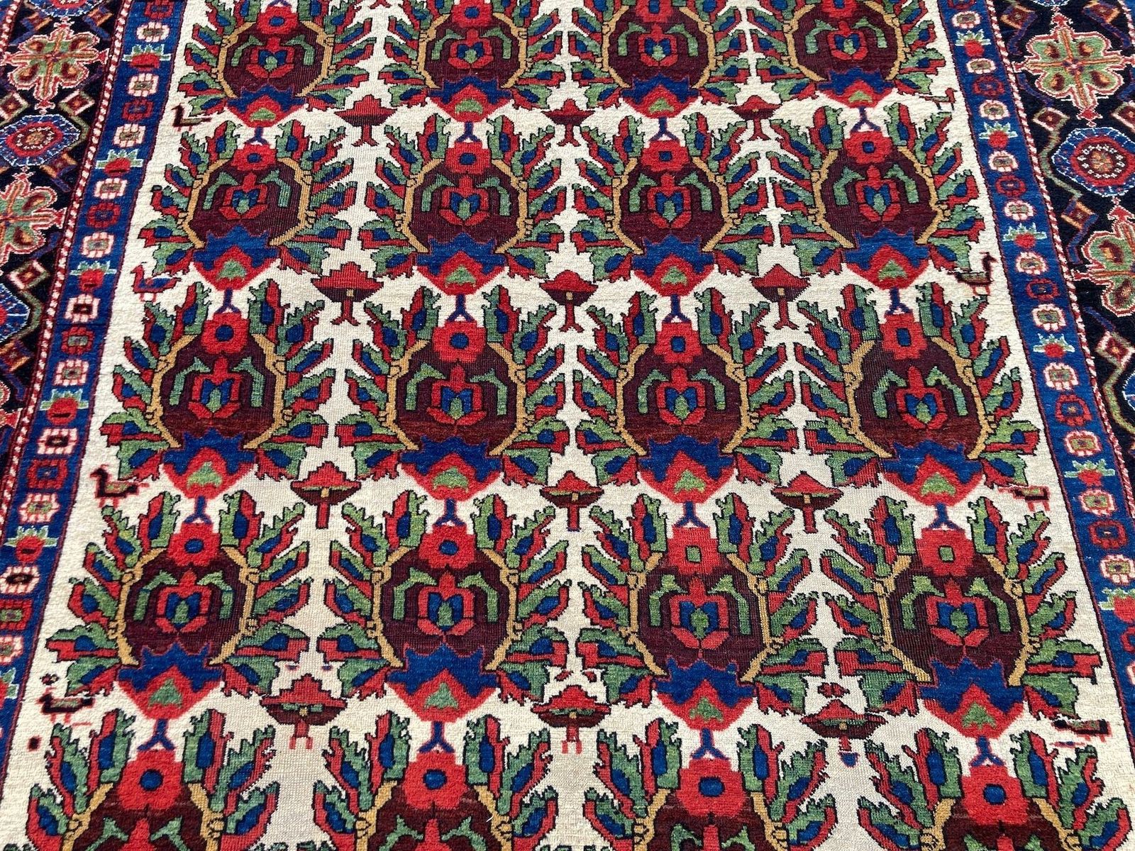 Antiek Afshar tapijt 1,85 m x 1,48 m photo vintage