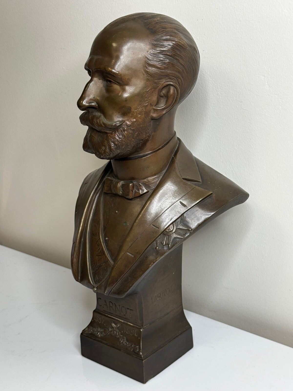 Buste van Frans president Marie François Sadi Carnot door Adolphe Jean Lavergne photo 4000.0