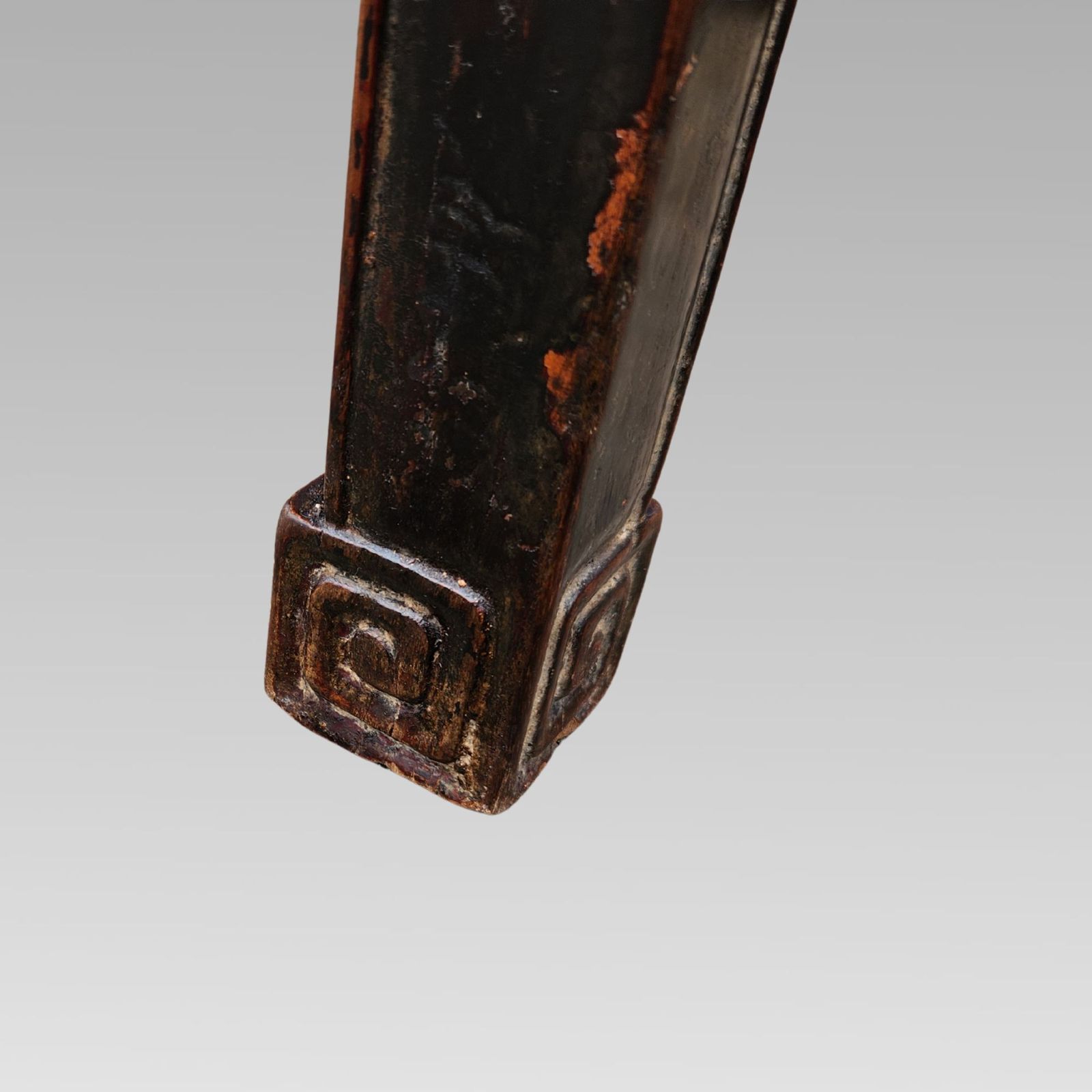 Excellent 19th Century Oriental Chinese Black Lacquer & Elm Scholars Desk photo buy
