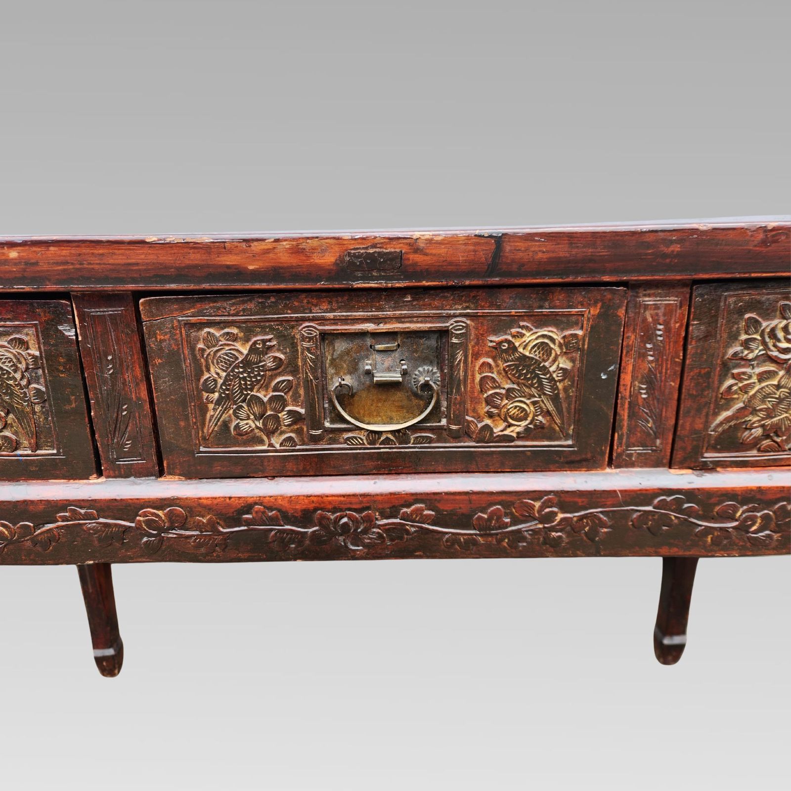 Stunning Antique Chinese 19th Century Qing Dynasty Elm Altar Table Chinoiserie photo 1750.0