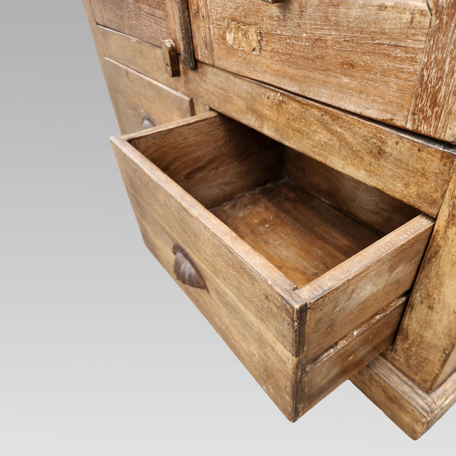 Quality Reclaimed Unique Indian Rosewood Louvre Cupboard photo vintage