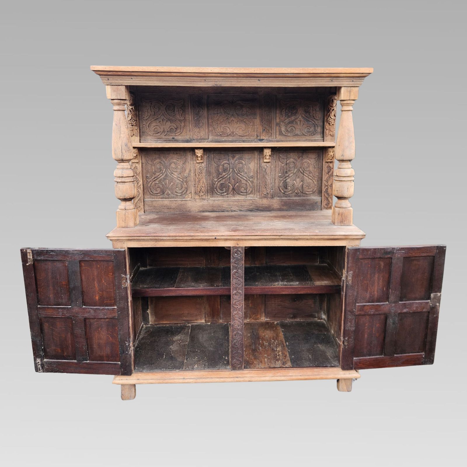 Stunning Antique French Chateau Reclaimed Buffet Sideboard Kitchen Dresser photo for sale