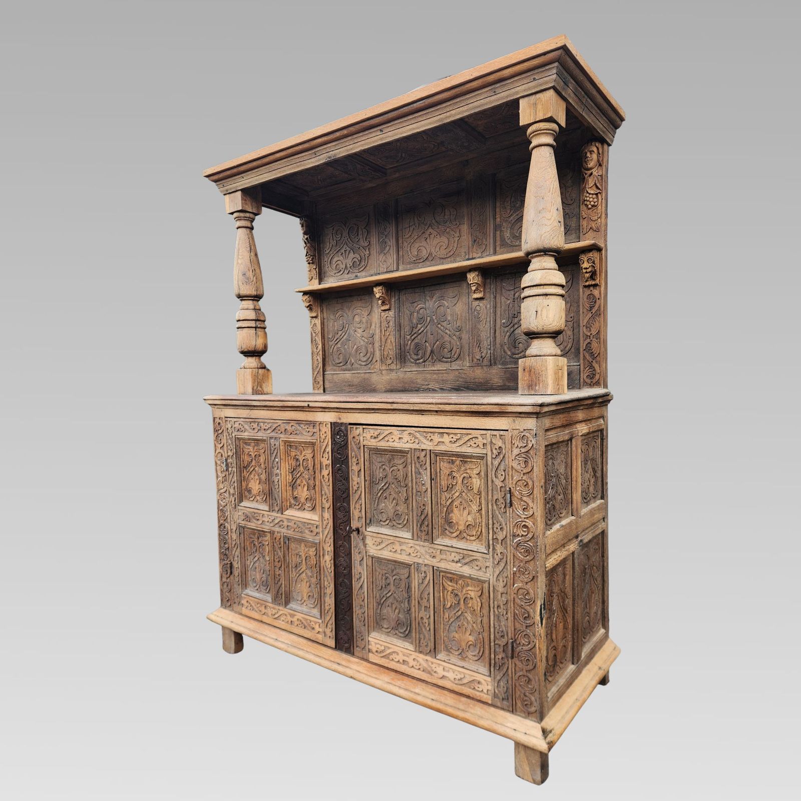 Stunning Antique French Chateau Reclaimed Buffet Sideboard Kitchen Dresser photo vinterior