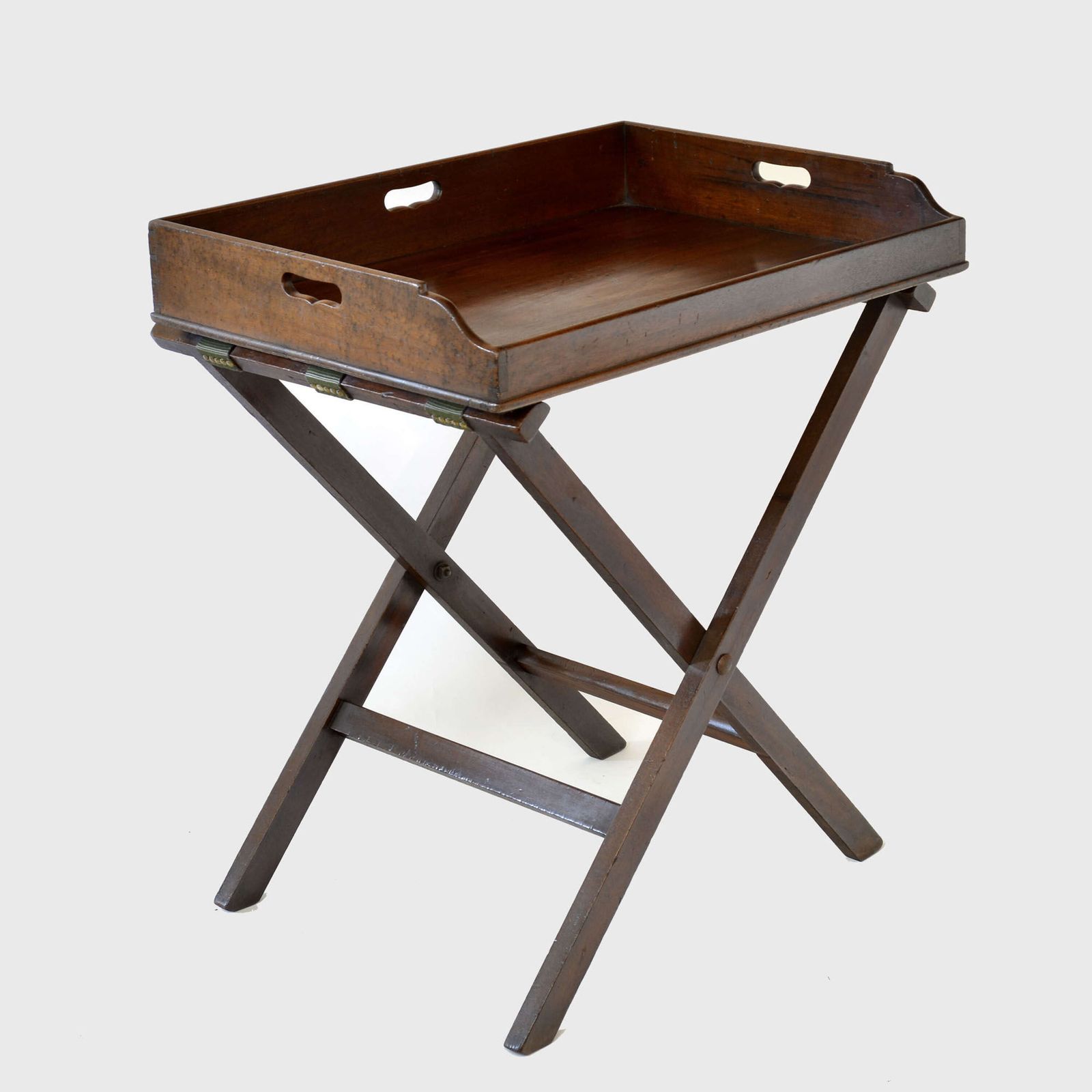 18th Century Georgian Mahogany Butler's Tray On Stand photo furniture