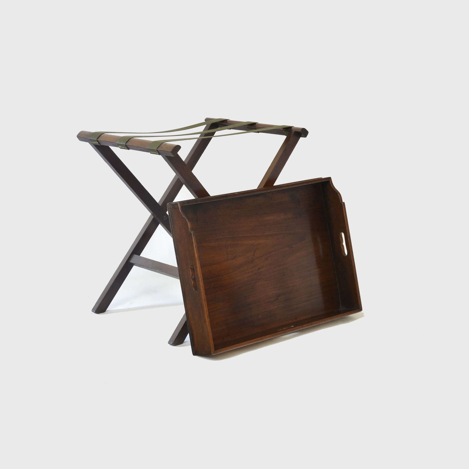18th Century Georgian Mahogany Butler's Tray On Stand photo for sale