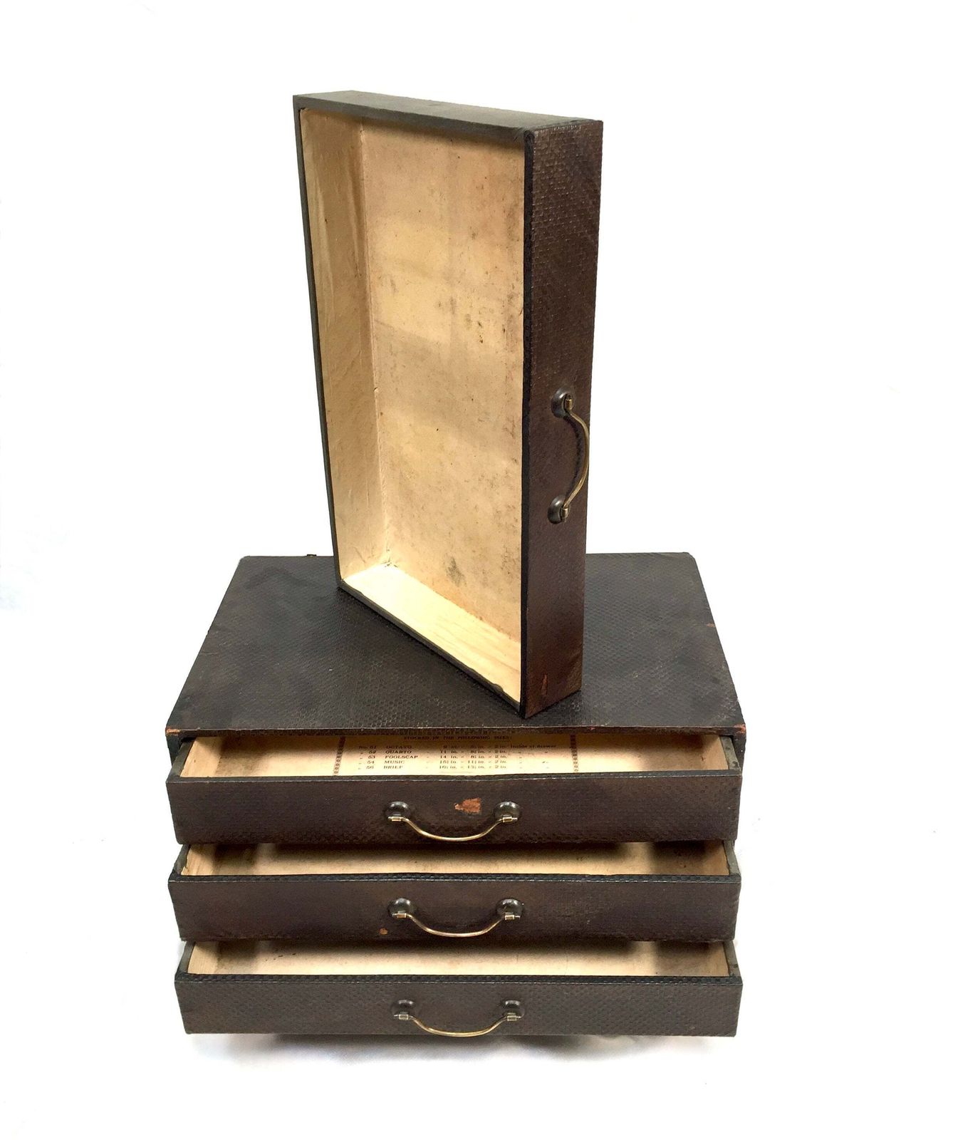 photo for sale Antique "The Leader Cabinet" Drawers / Storage Filing Box / Early 20th Century