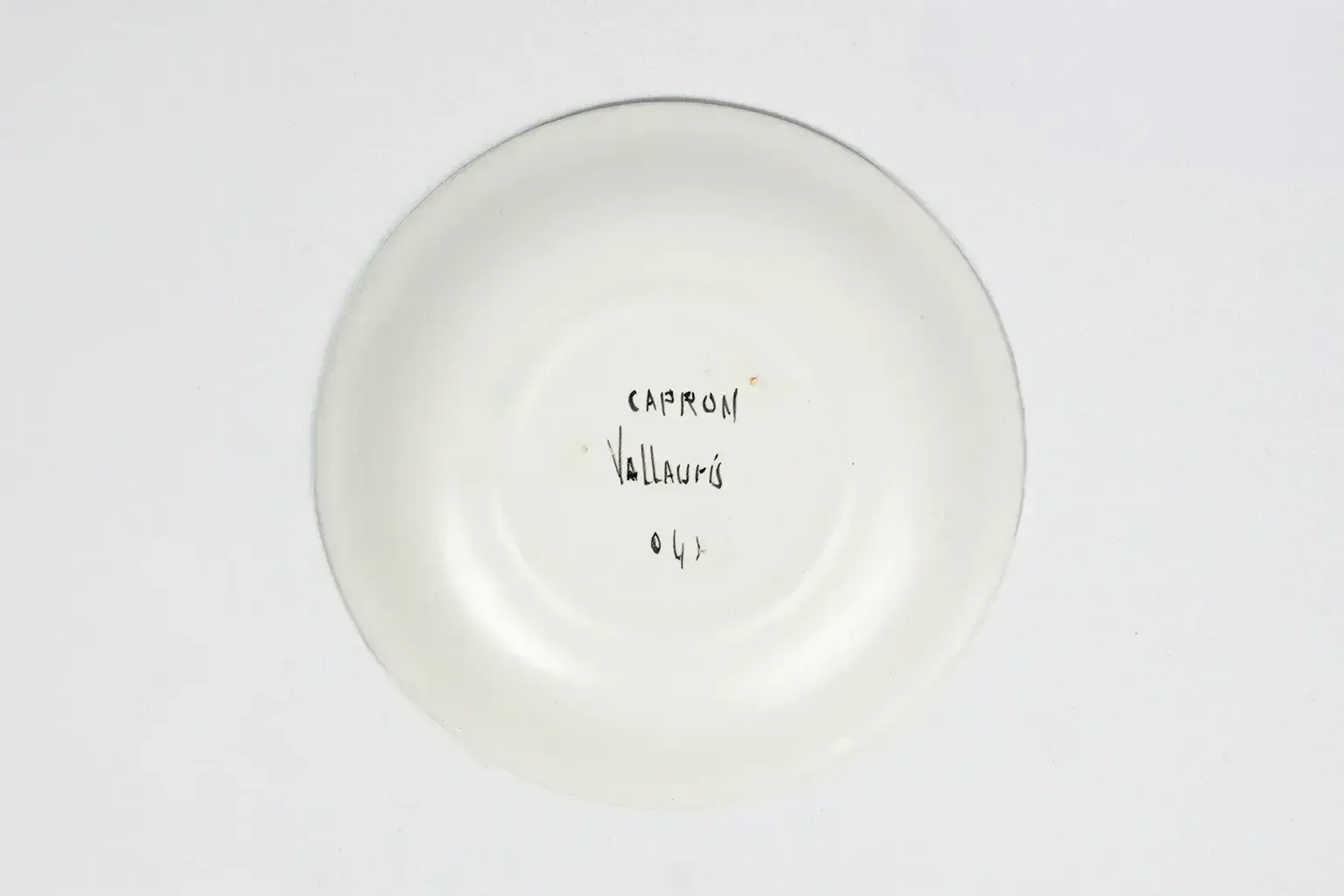 photo furniture Glazed Earthenware Plate, Hoplite — Roger Capron, Vallauris, Circa 1955–1960