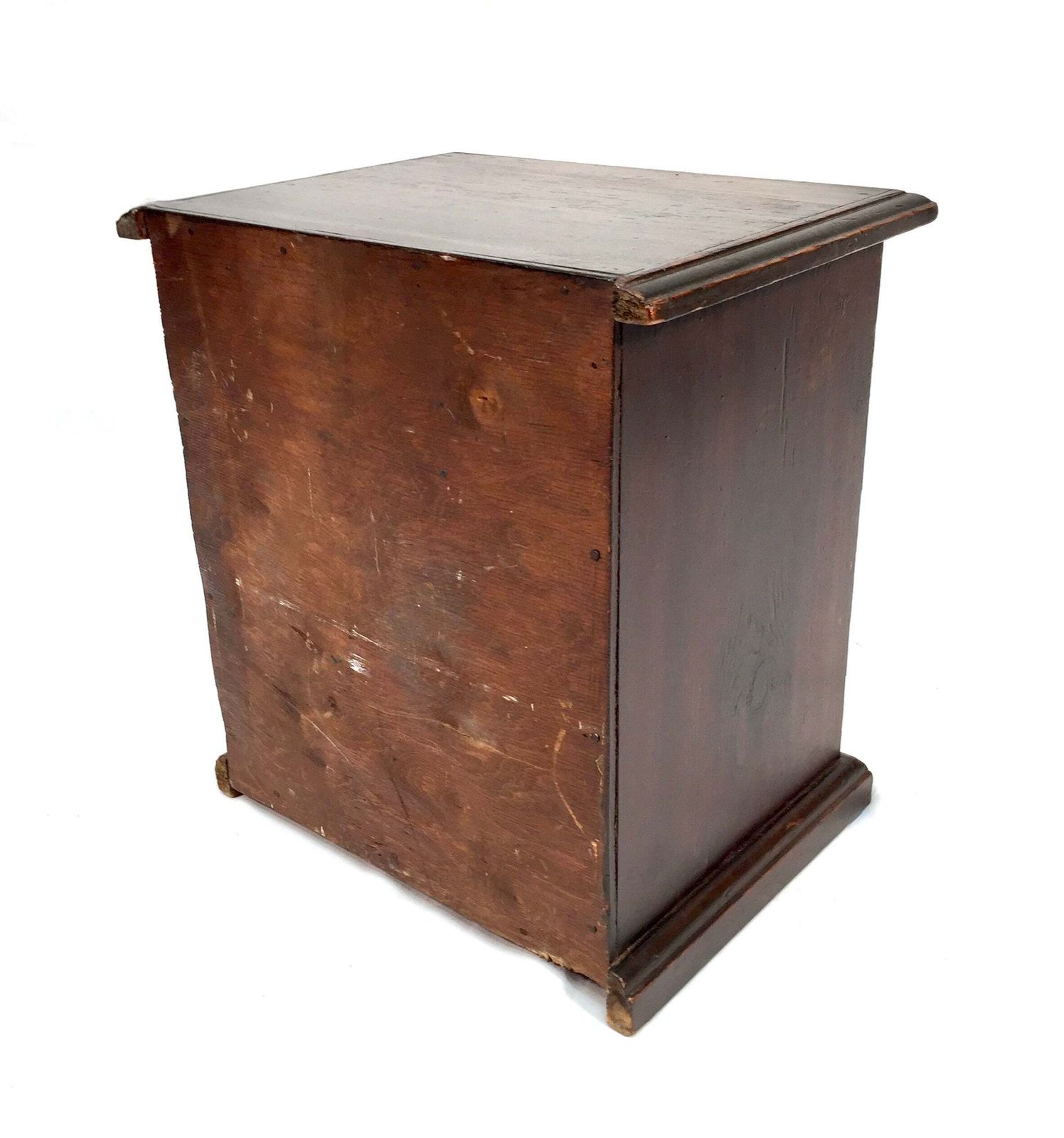 Furniture Antique Tabletop Rustic Wooden Chest Of Drawers / Filing Storage Box Cabinet photo