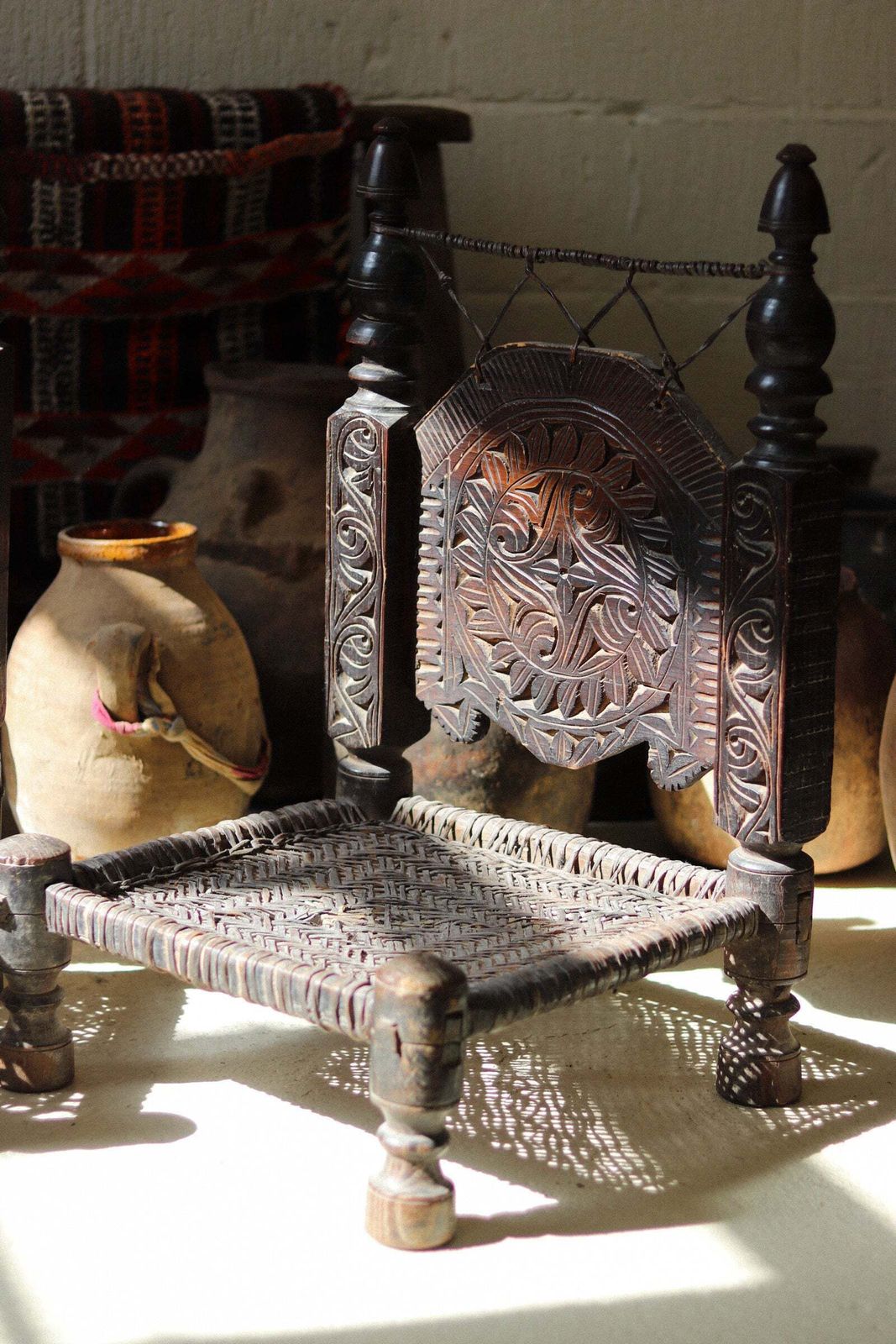 photo furniture Near Pair Of 19th Century Swat Valley Pidha Chairs