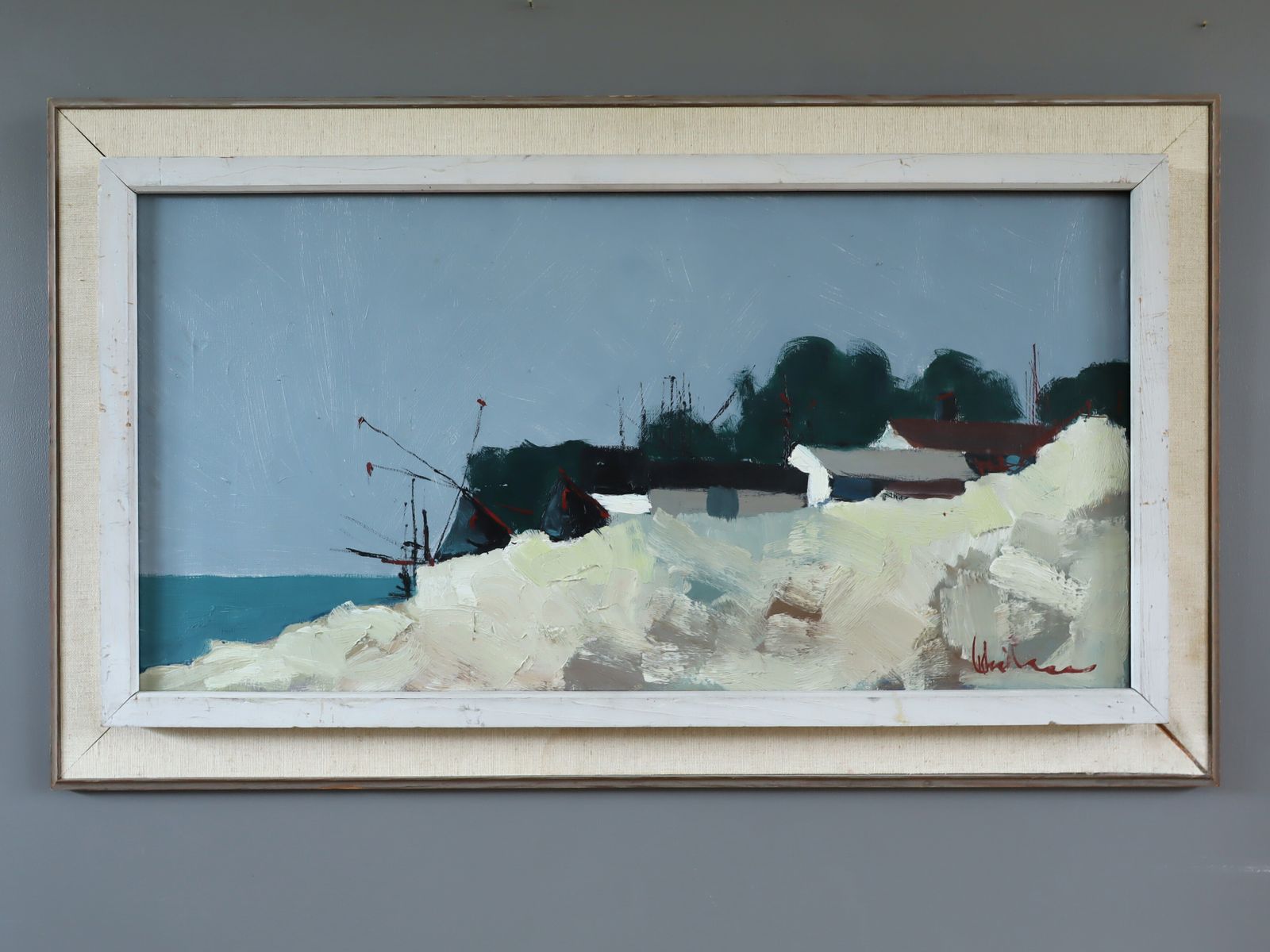 Cliffside By The Sea  Oil Painting