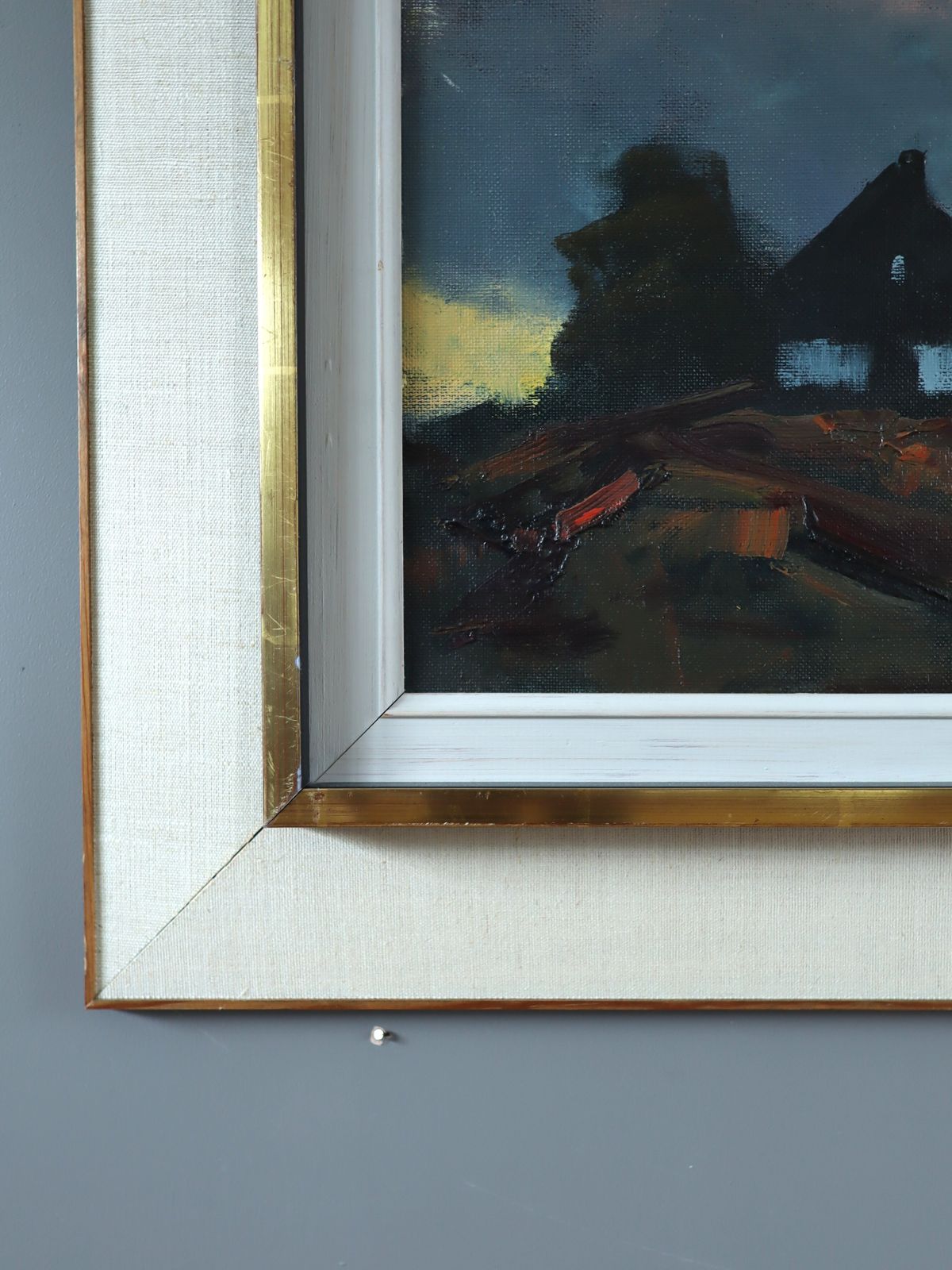 Fading Light, olieverfschilderij, midden 20e eeuw photo vinterior