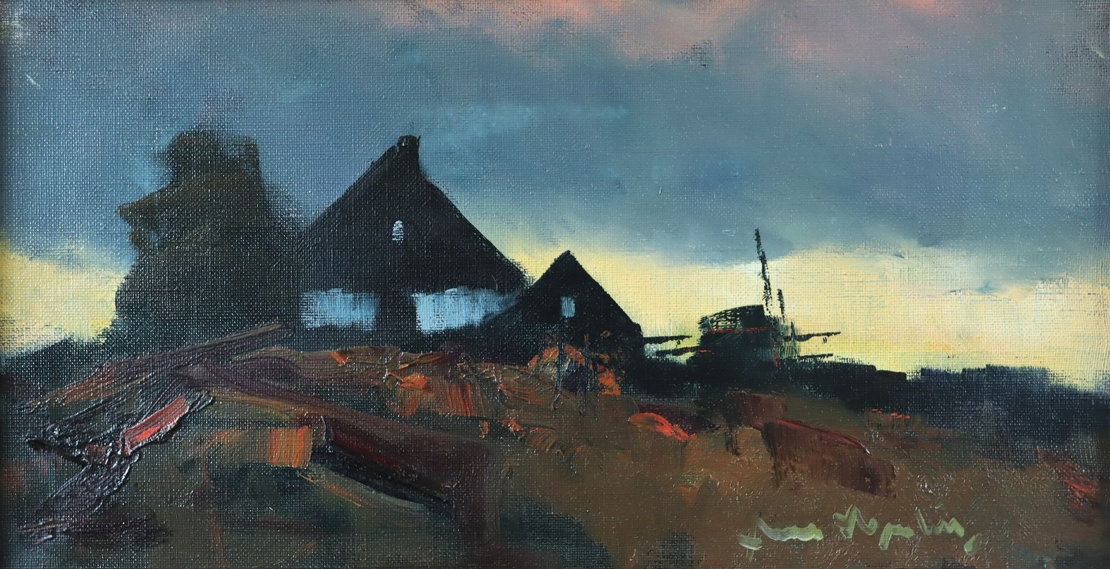 Fading Light, olieverfschilderij, midden 20e eeuw photo buy