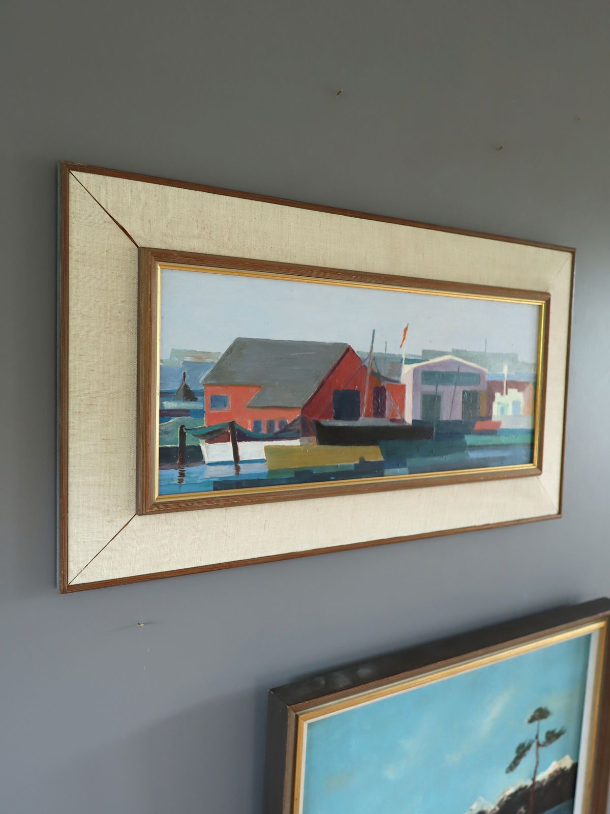 The Colourful Harbour  Oil Painting photo Art