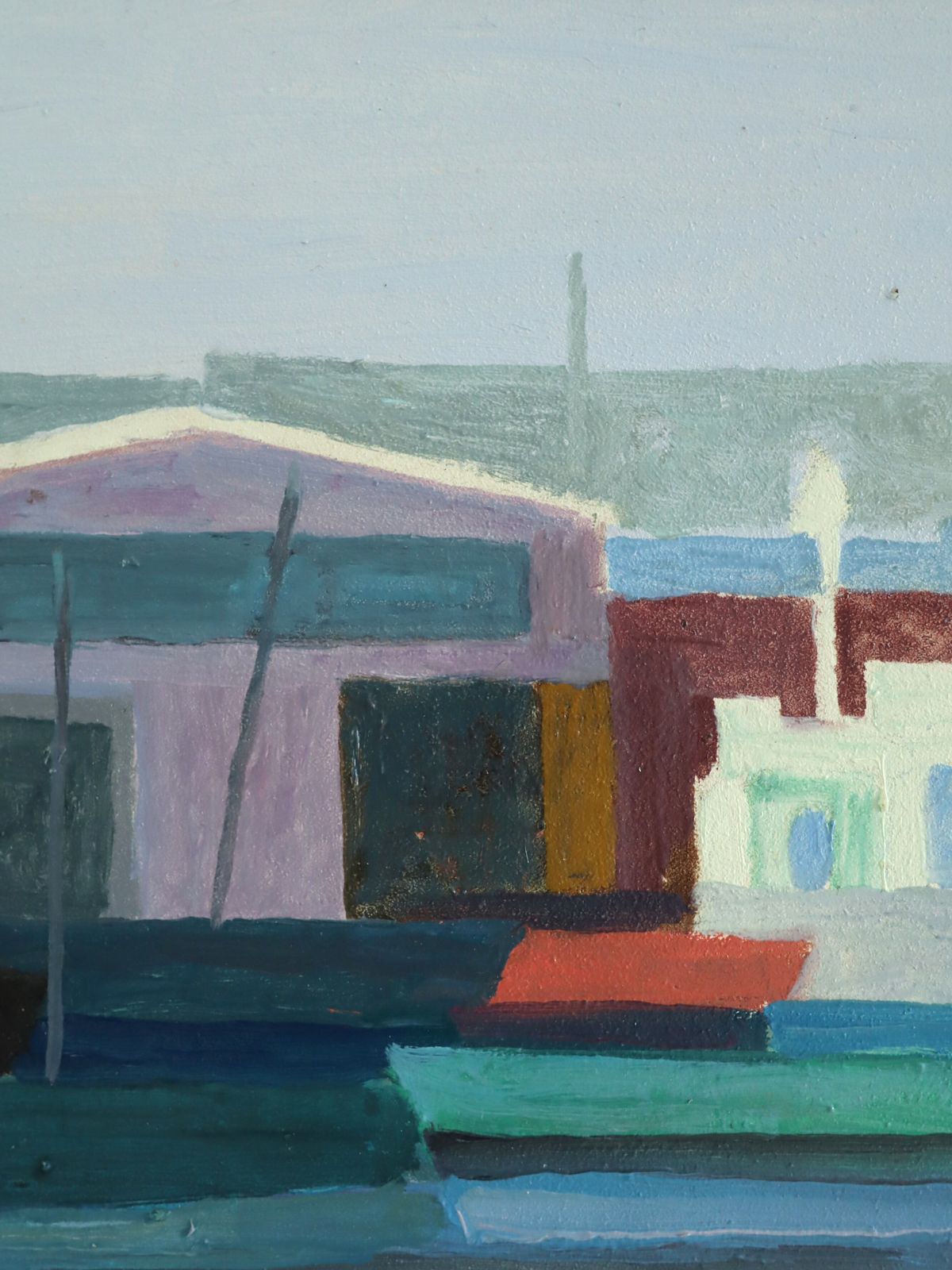 The Colourful Harbour  Oil Painting photo buy