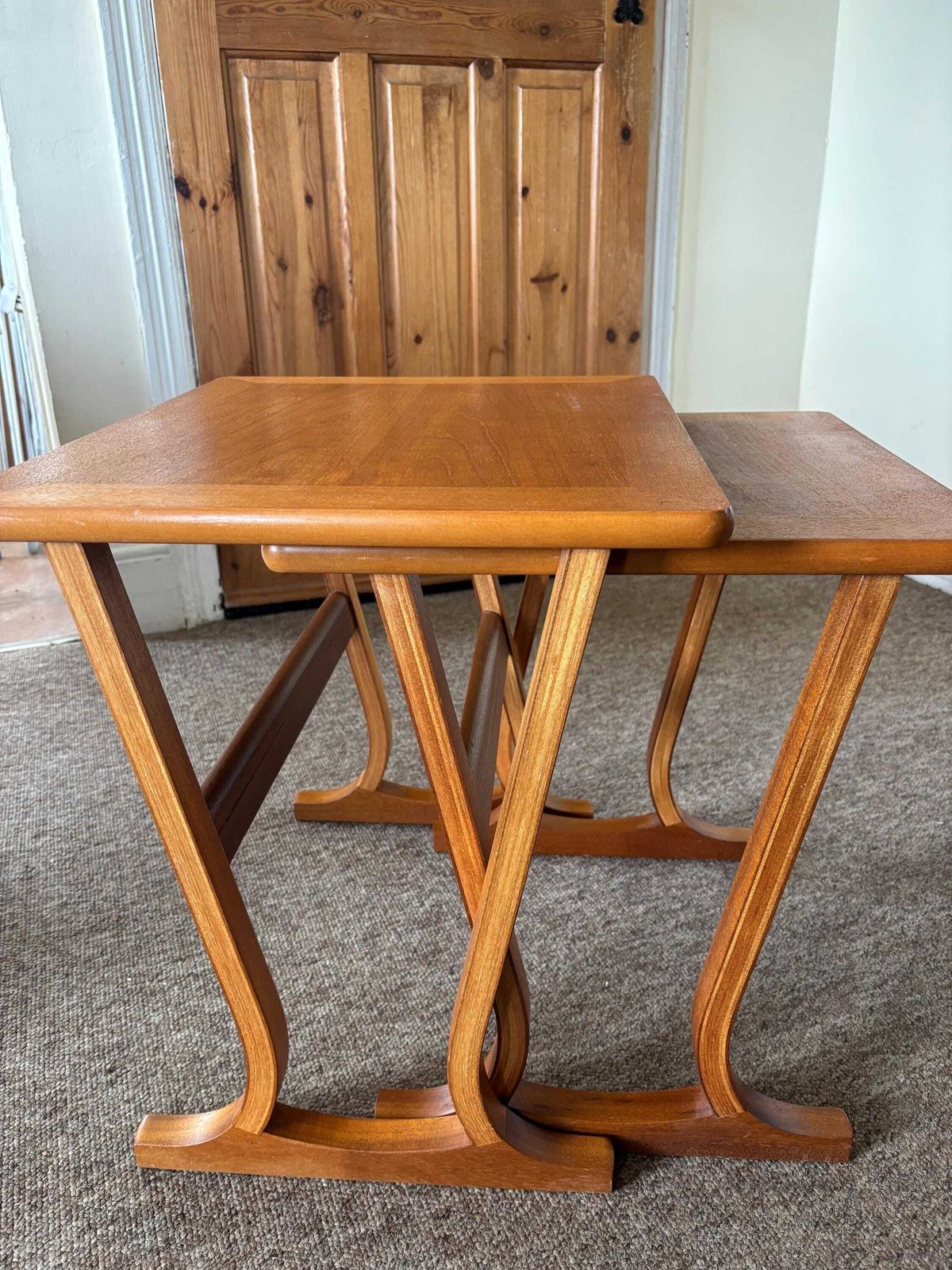 Parker Knoll Mid Century Teak Nest Of 2 Tables. photo Furniture