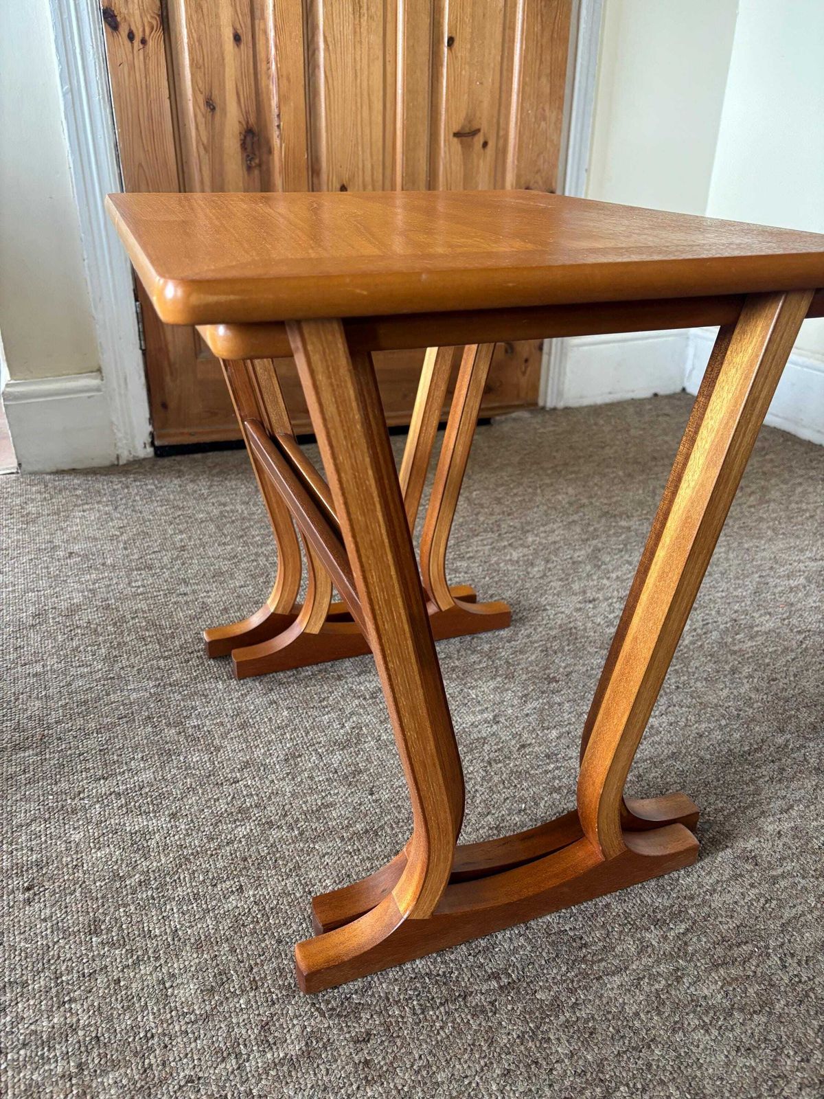 Parker Knoll Mid Century Teak Nest Of 2 Tables. photo 175.0