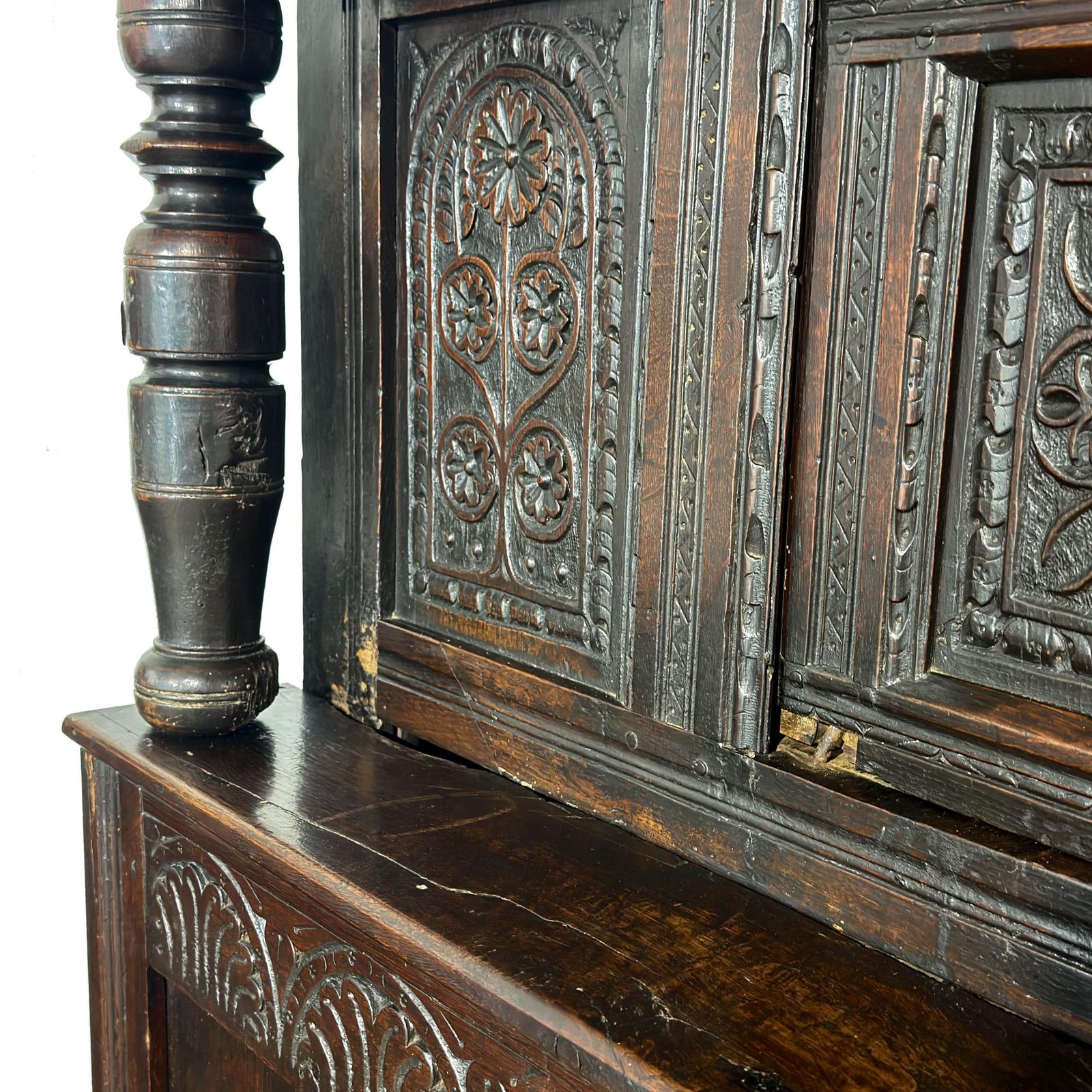 Antique 17th Century Oak Court Cupboard | Antique Cupboard | Storage Cupboard | Antique Storage | Vintage Furniture photo vintage